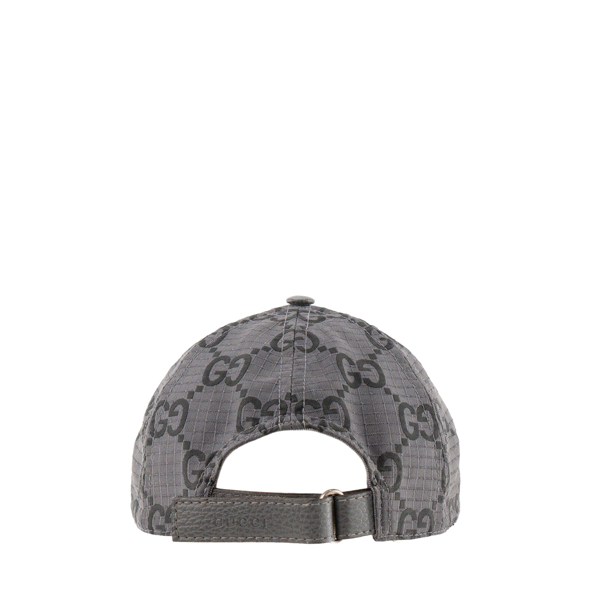 GUCCI - Casquette GG Gucci en toile grise et noire (S)