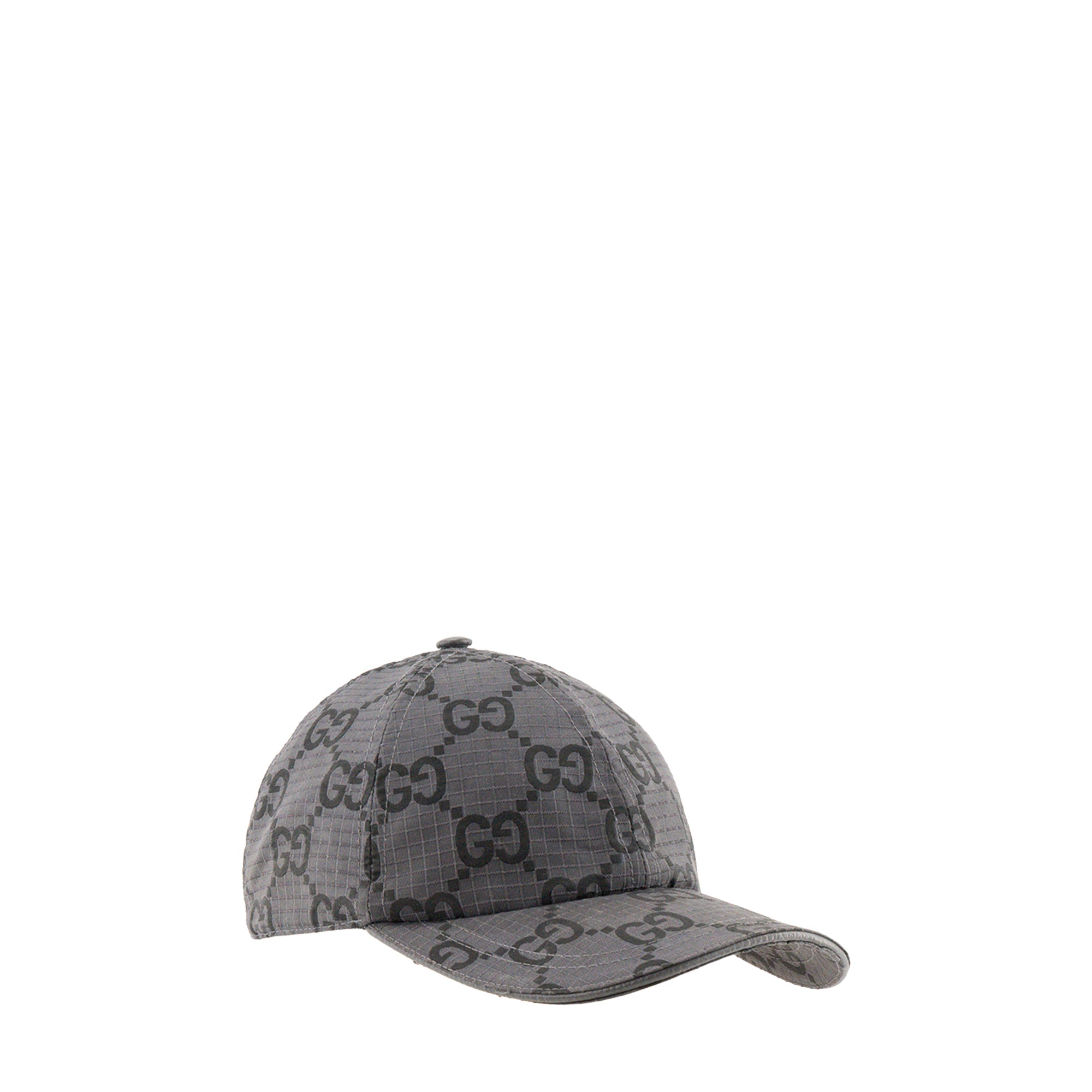 GUCCI - Casquette GG Gucci en toile grise et noire (S)