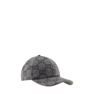 GUCCI - Casquette GG Gucci en toile grise et noire (S)