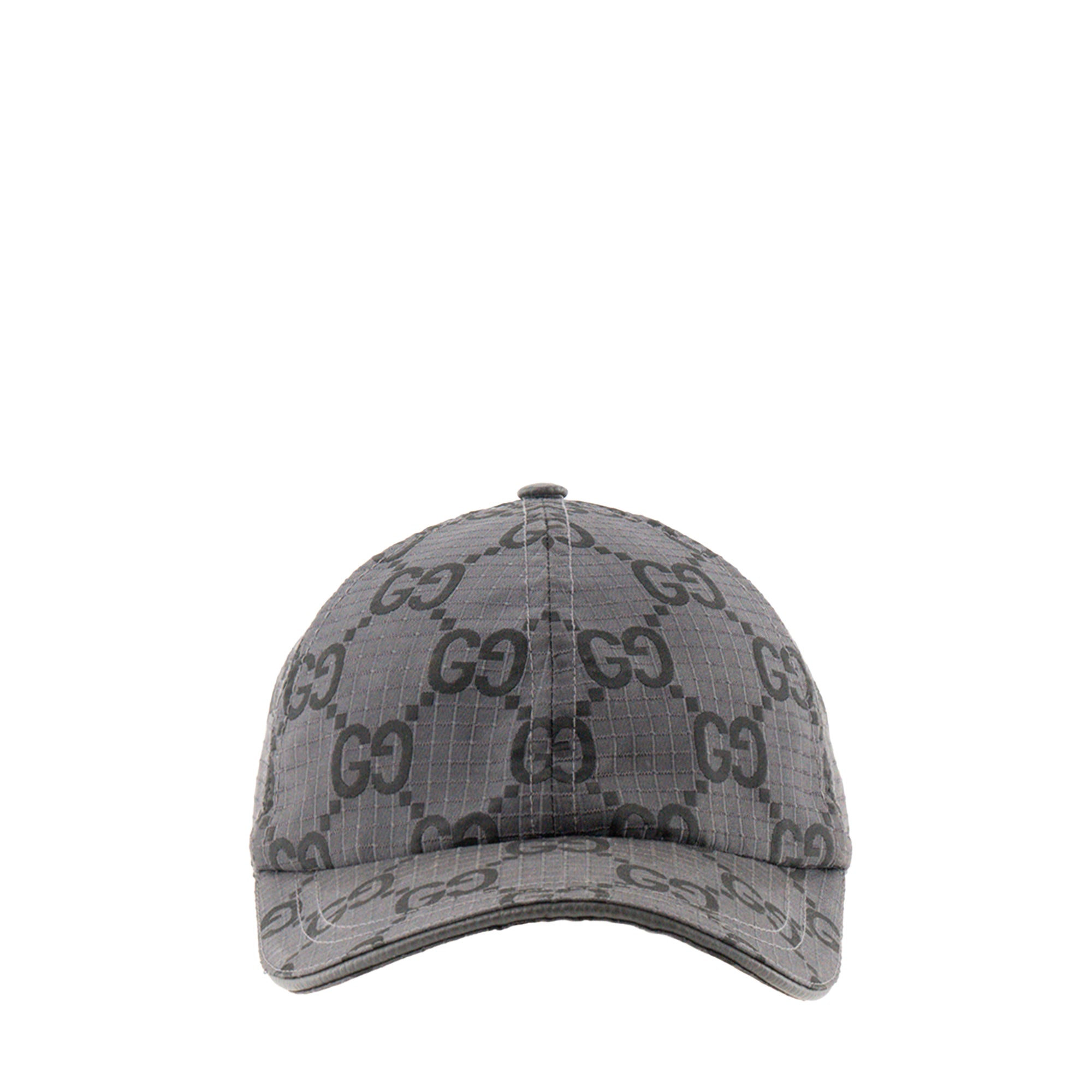 GUCCI - Casquette GG Gucci en toile grise et noire (S)