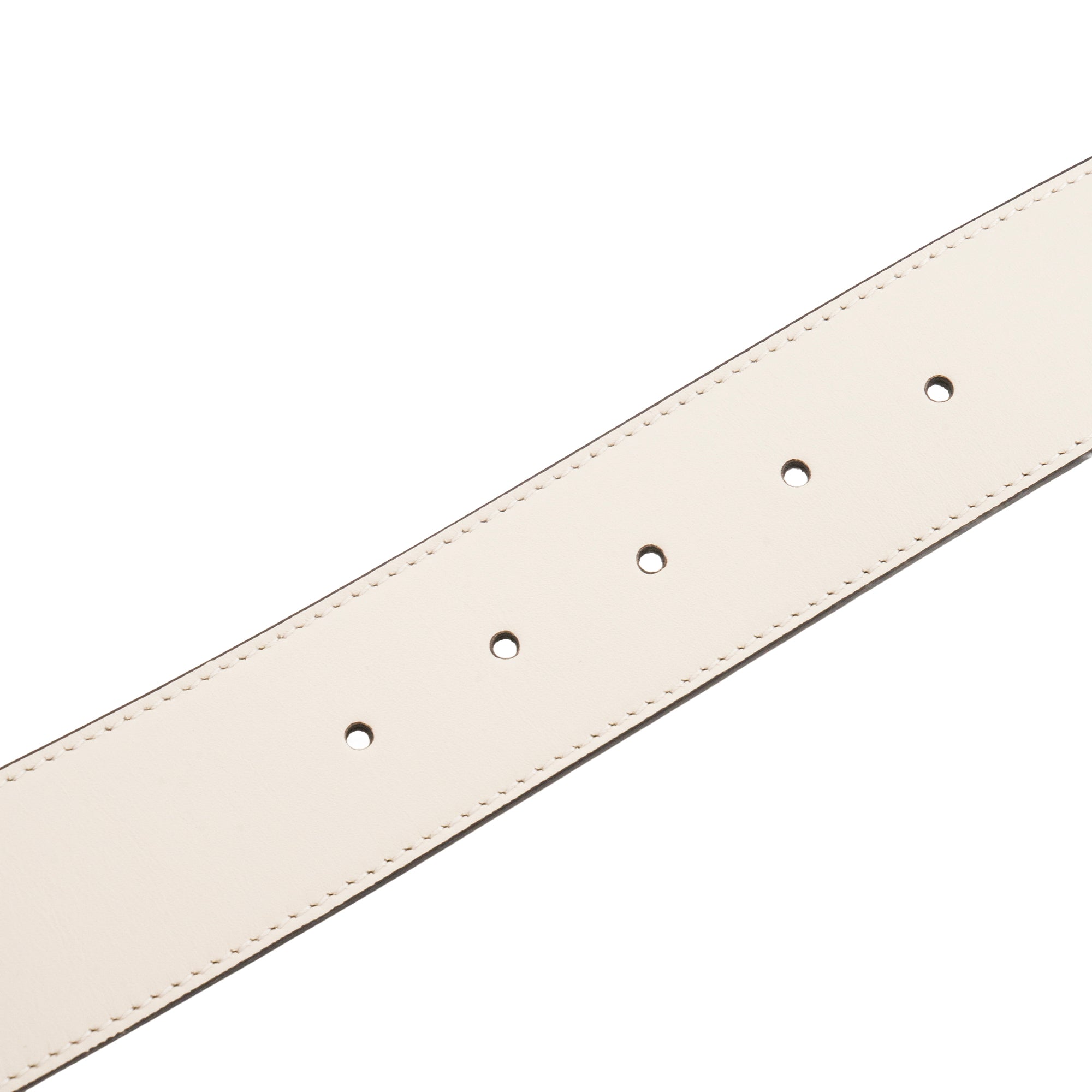 GUCCI - Ceinture GG Marmont Gucci en cuir blanc (T75)