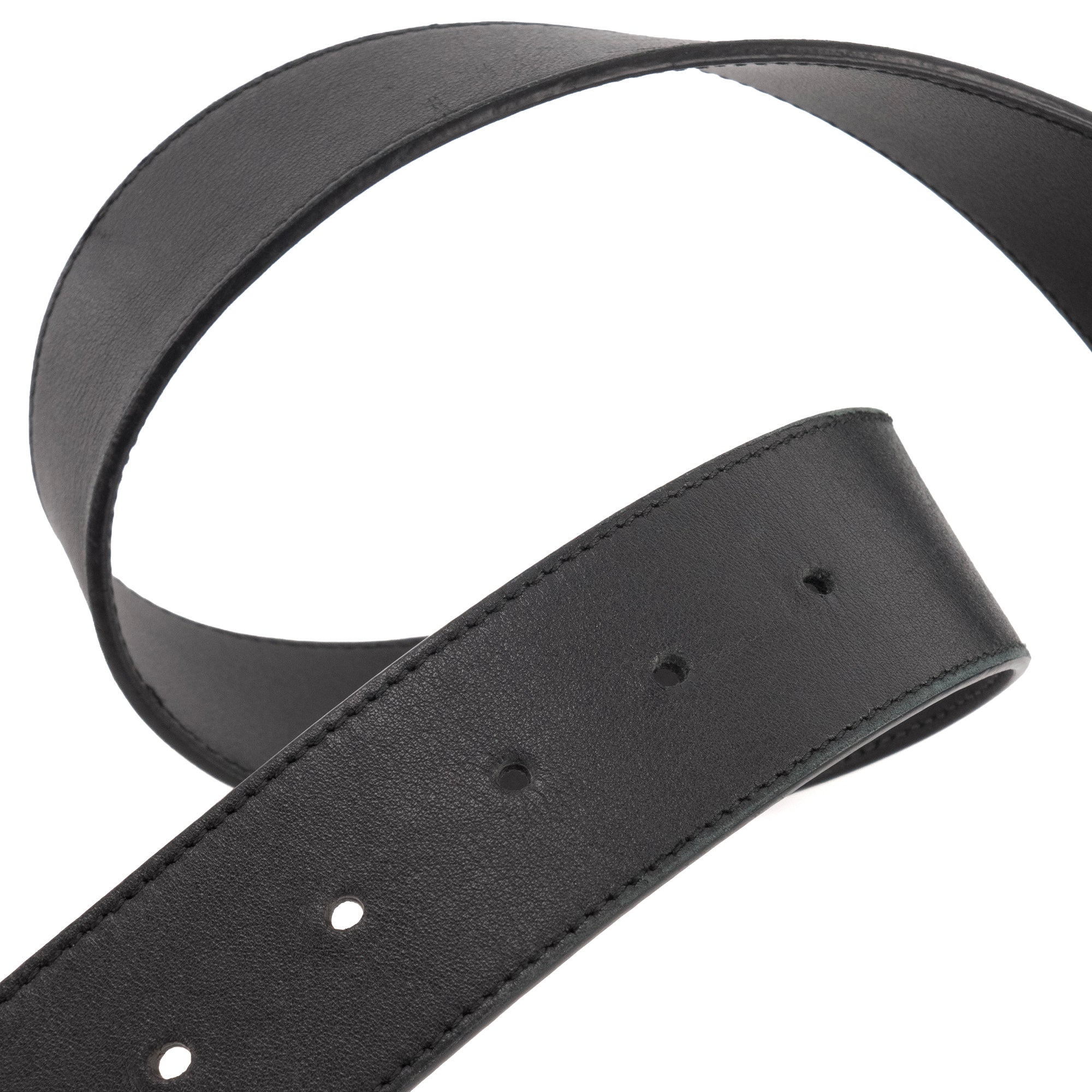 GUCCI - Ceinture GG Marmont Gucci en cuir noir (T80)