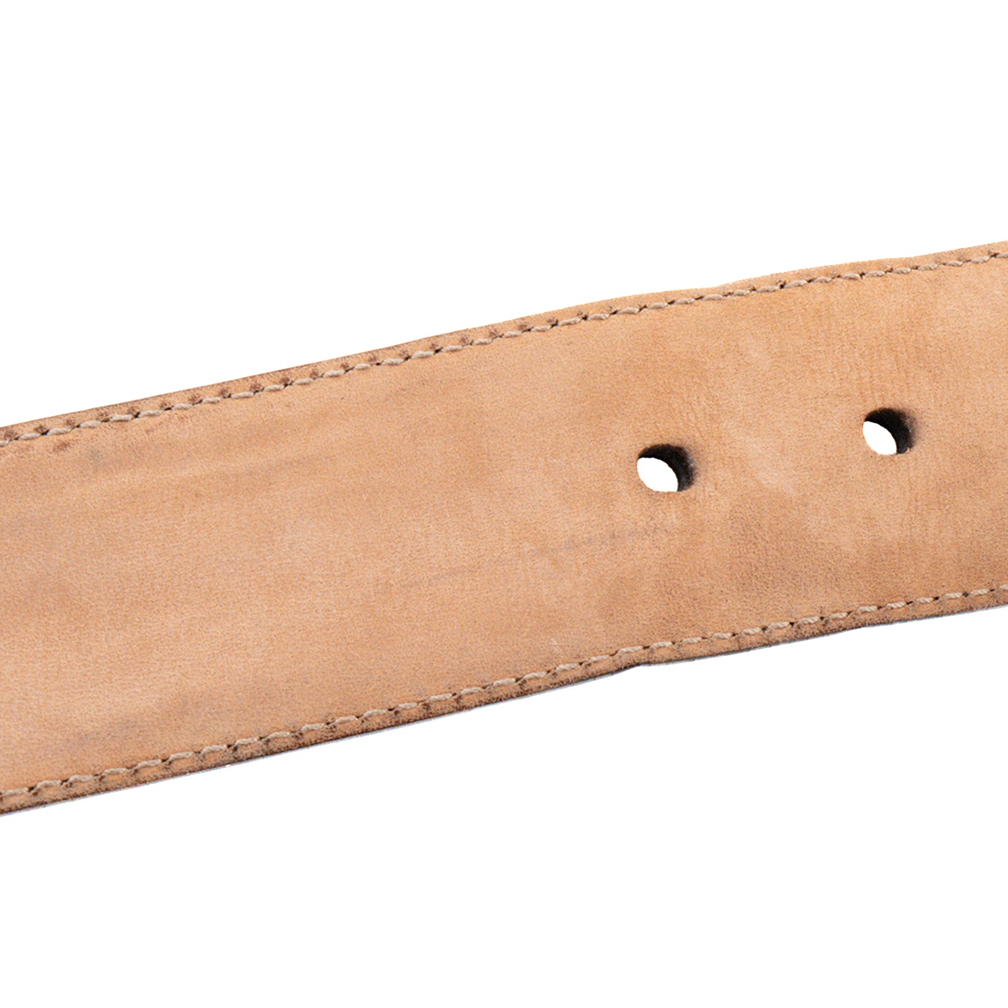 GUCCI - Ceinture Gucci en cuir embossé monogramme noir (T90)
