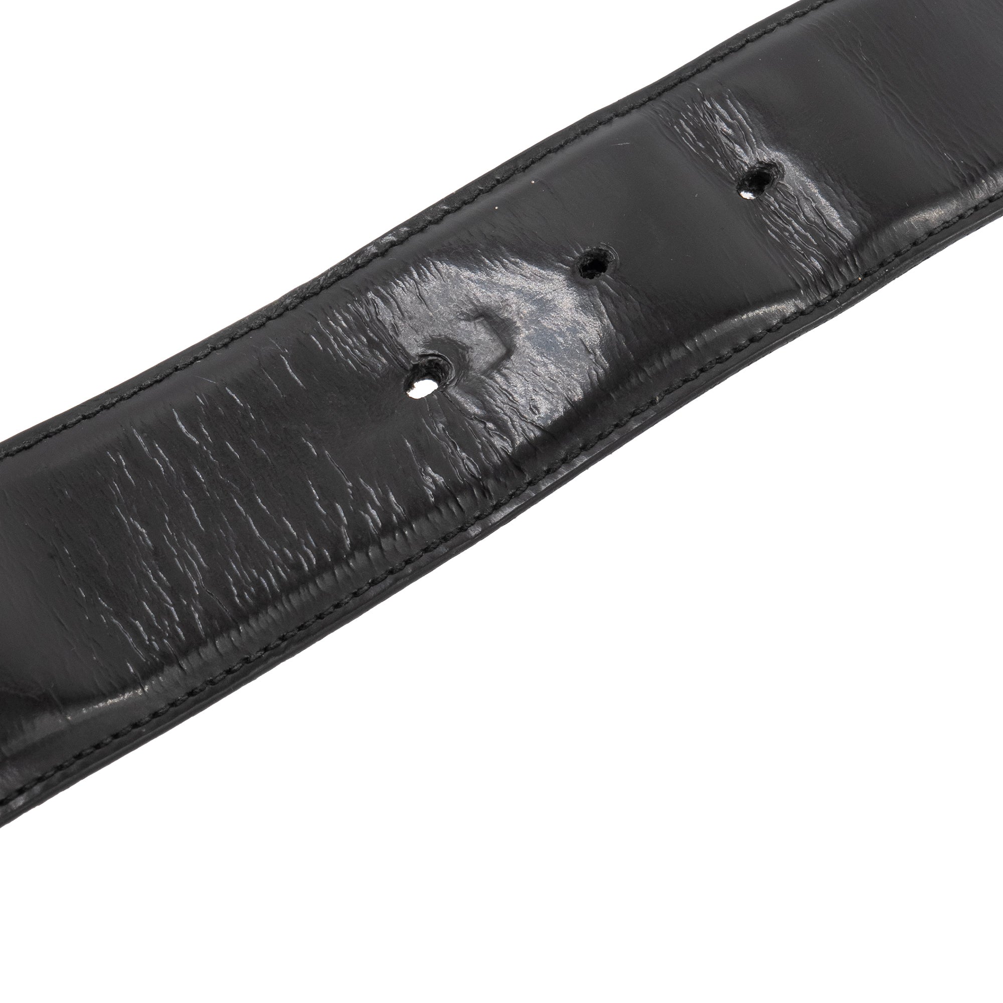 GUCCI - Ceinture Gucci en cuir noir (T85)