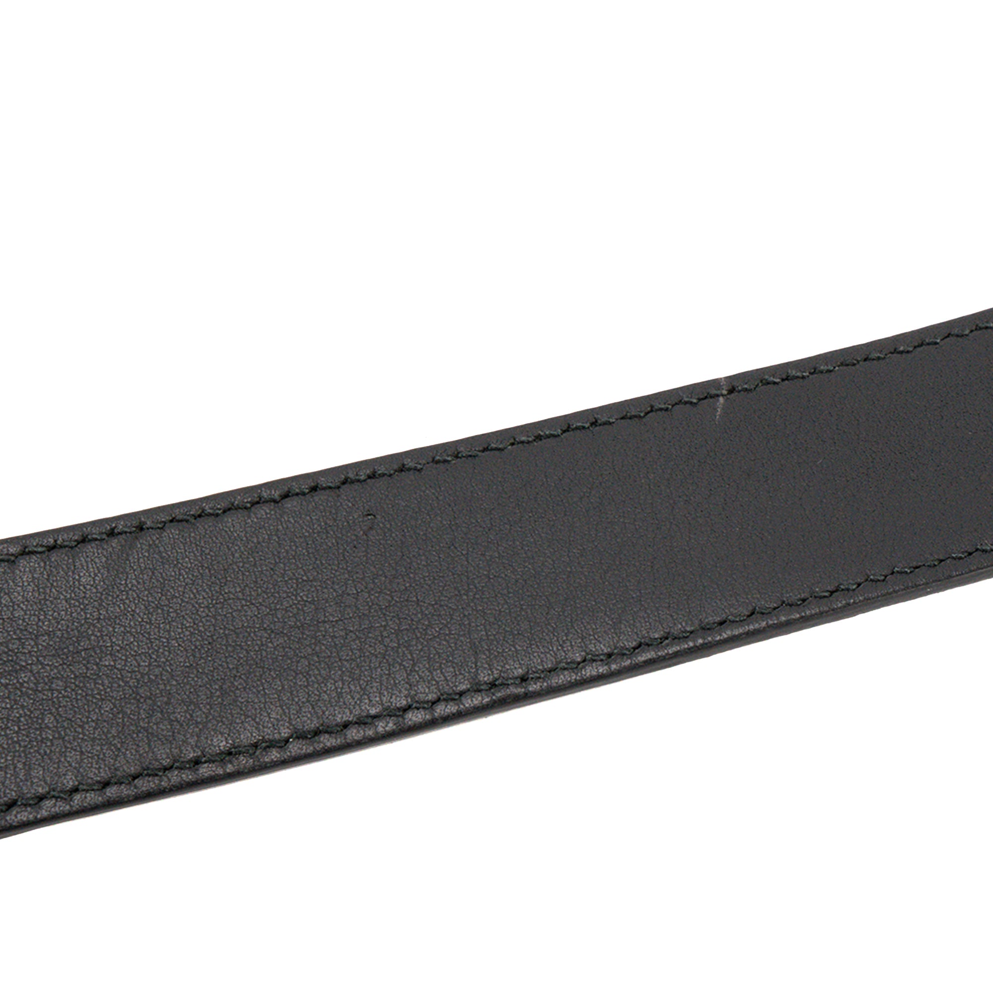 GUCCI - Ceinture Marmont Gucci en cuir lisse noir (T85)