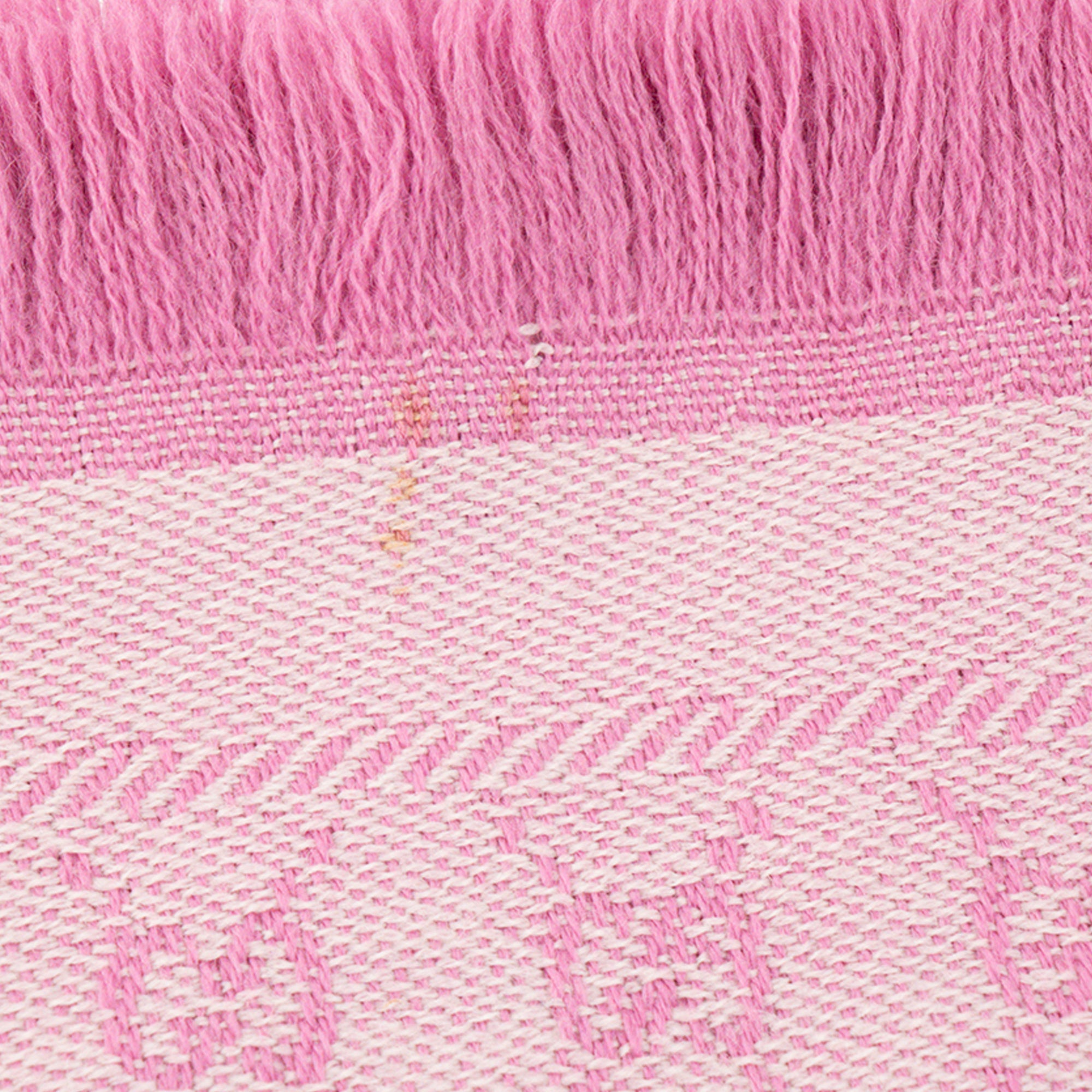 GUCCI - Écharpe GG Gucci en laine motif jacquard rose et blanc