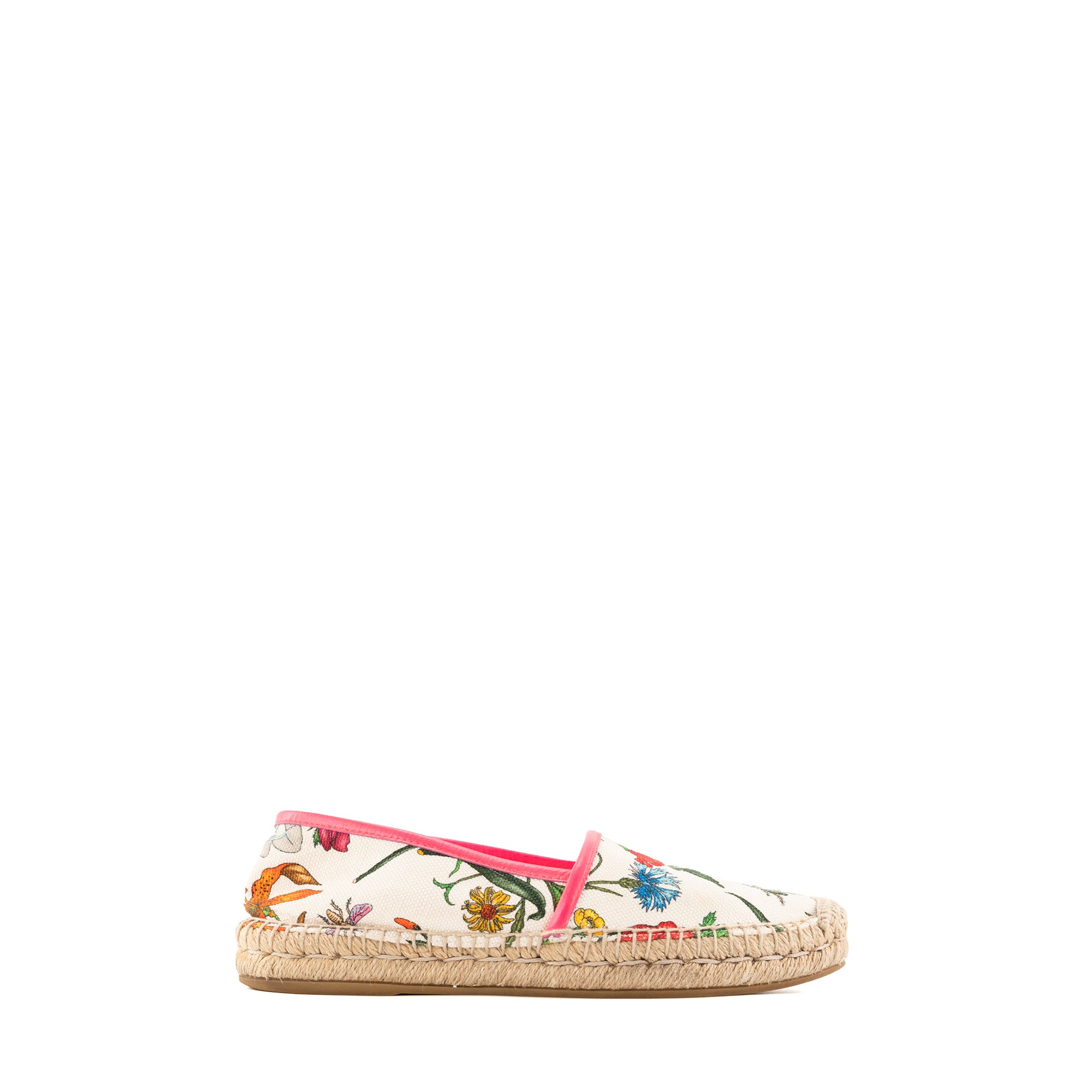 GUCCI - Espadrilles Flora Gucci en toile multicolore (T36)