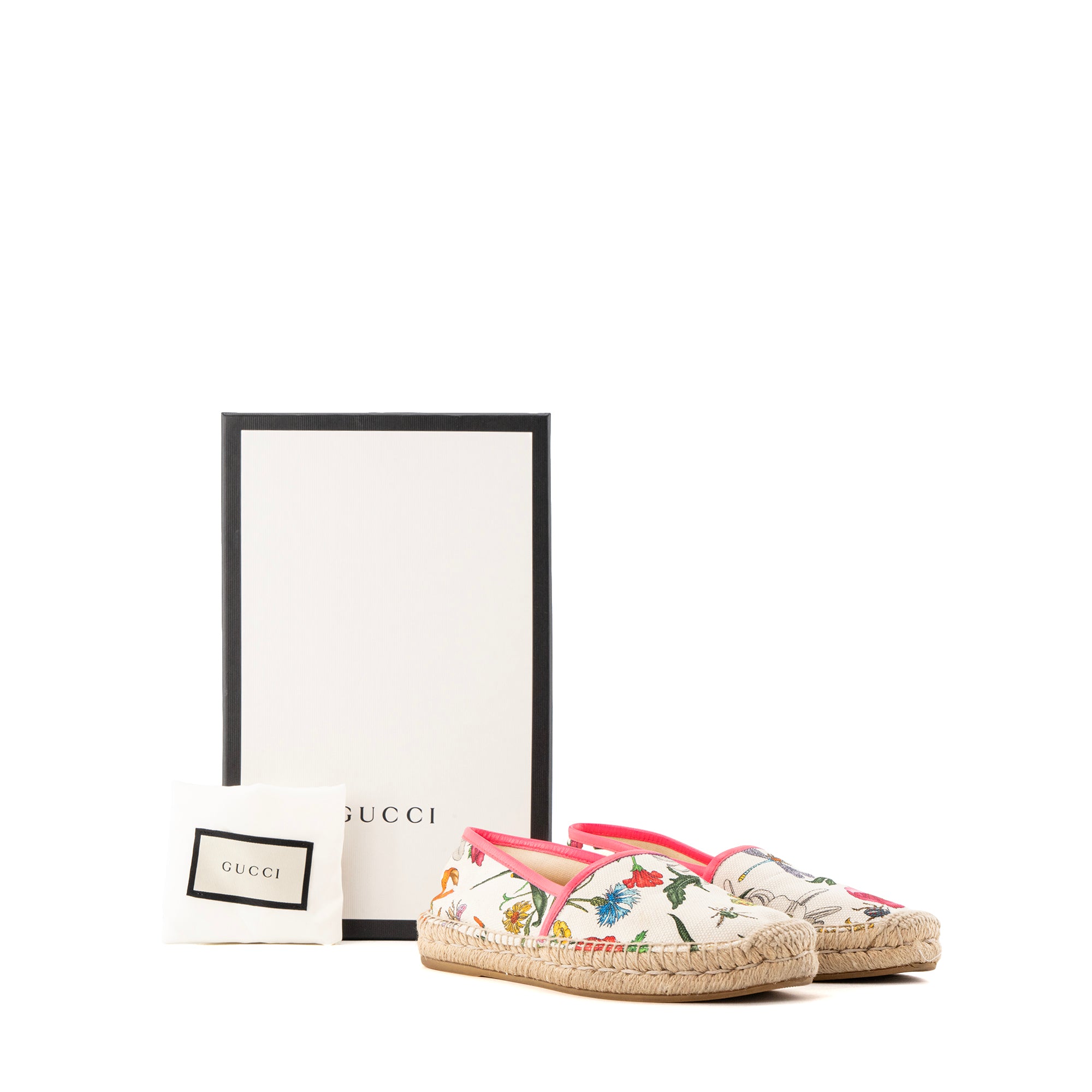 GUCCI - Espadrilles Flora Gucci en toile multicolore (T36)