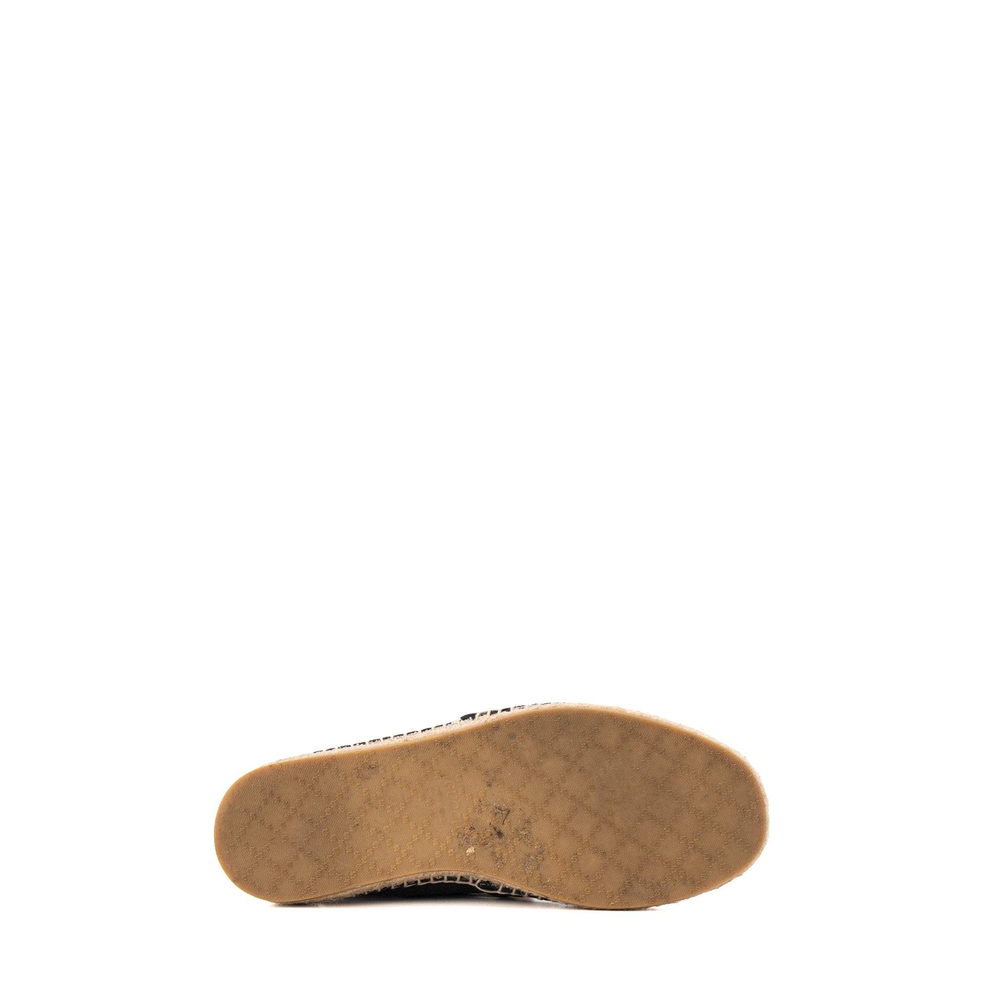 GUCCI - Espadrilles GG Gucci en toile noire (T37,5)