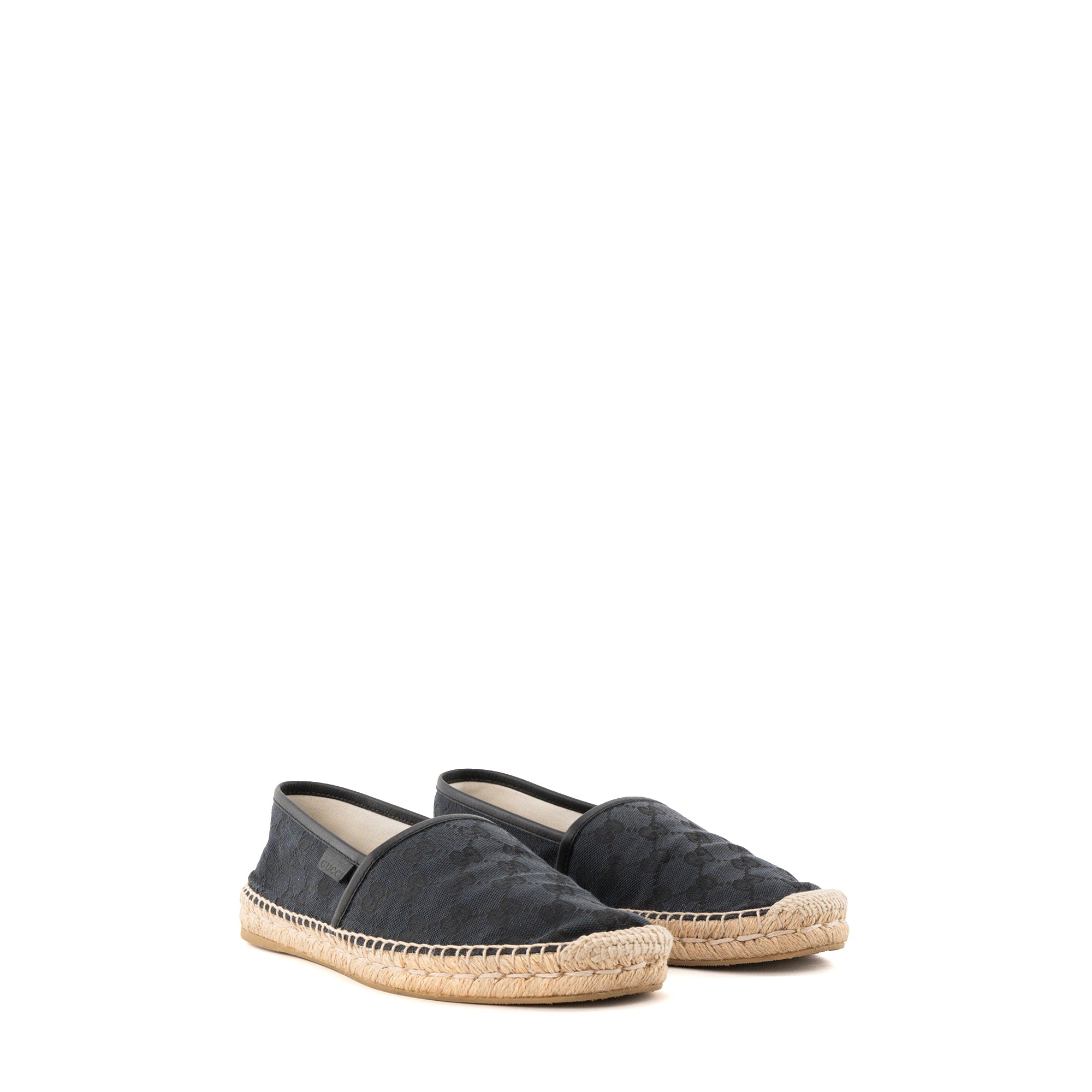 GUCCI - Espadrilles GG Gucci en toile noire (T37,5)