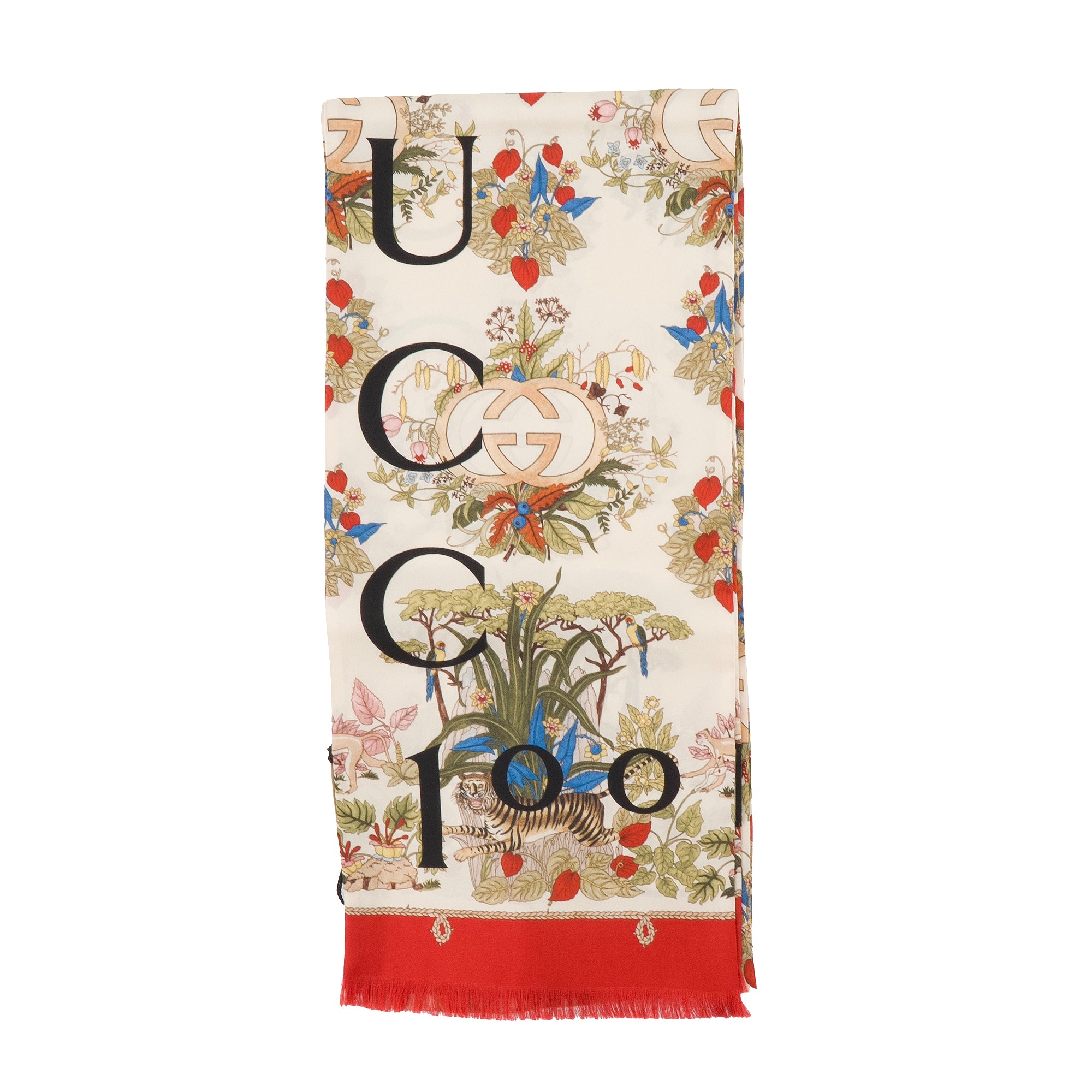 GUCCI - Étole GUCC100 Gucci en soie multicolore