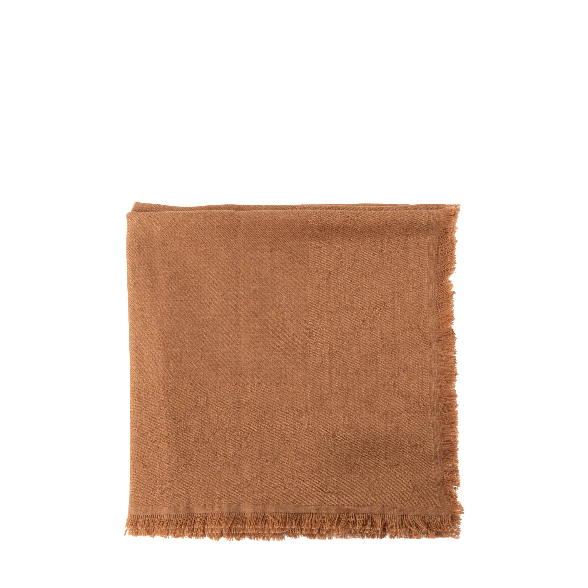 GUCCI - Foulard Gucci en laine et soie marron