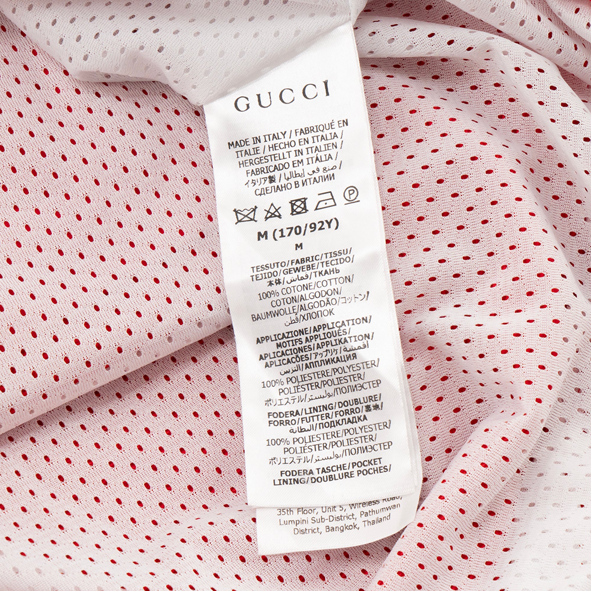 GUCCI - Gilet Interlocking Gucci en coton rouge et blanc (M)