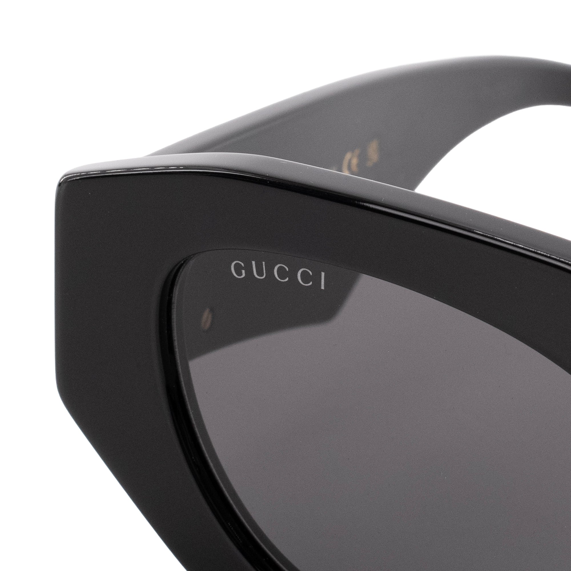 GUCCI - Lunettes de soleil GG Gucci en plastique noir