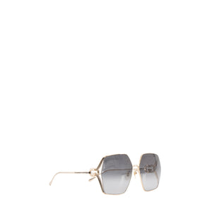 GUCCI - Lunettes de soleil GG1322SA Gucci en métal champagne