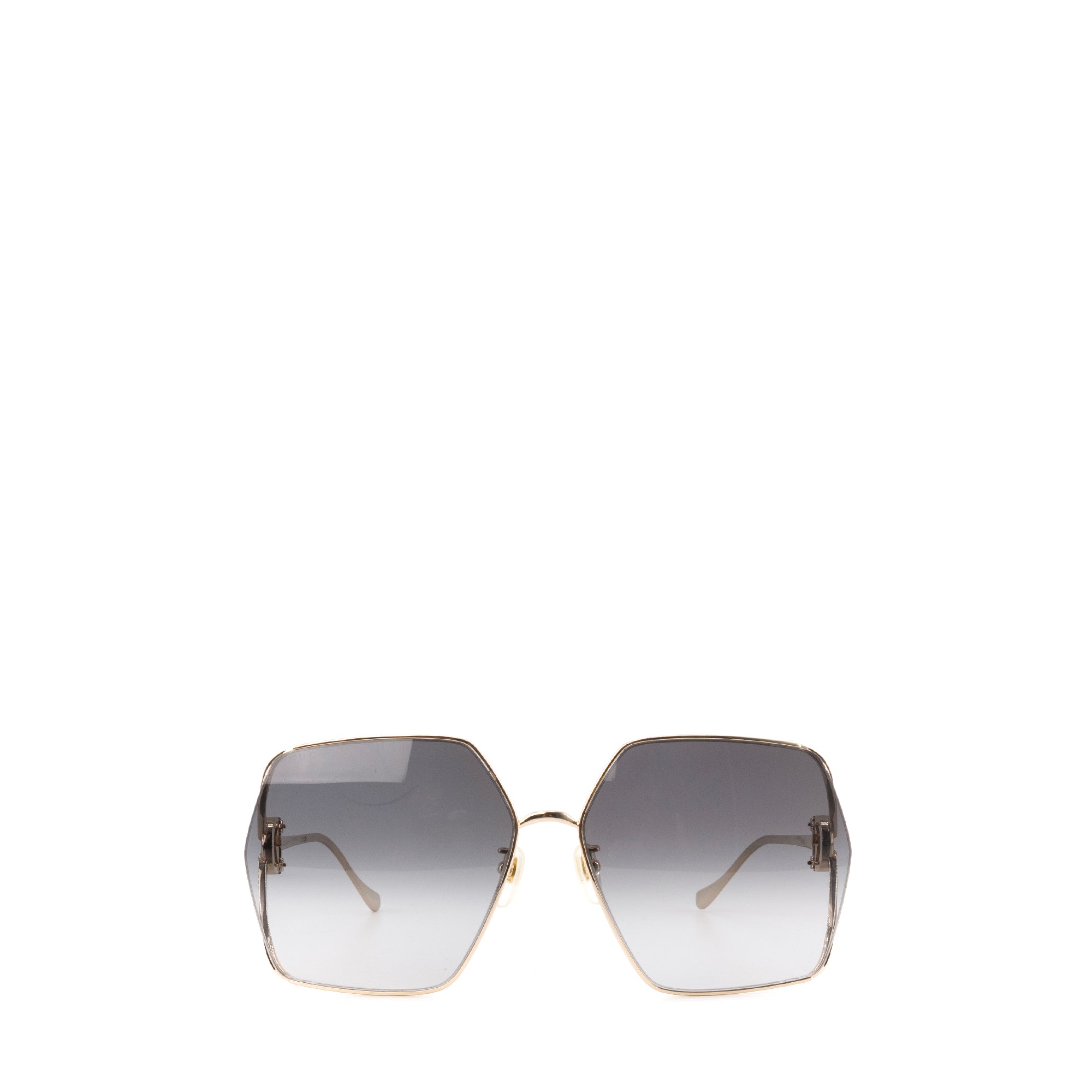 GUCCI - Lunettes de soleil GG1322SA Gucci en métal champagne