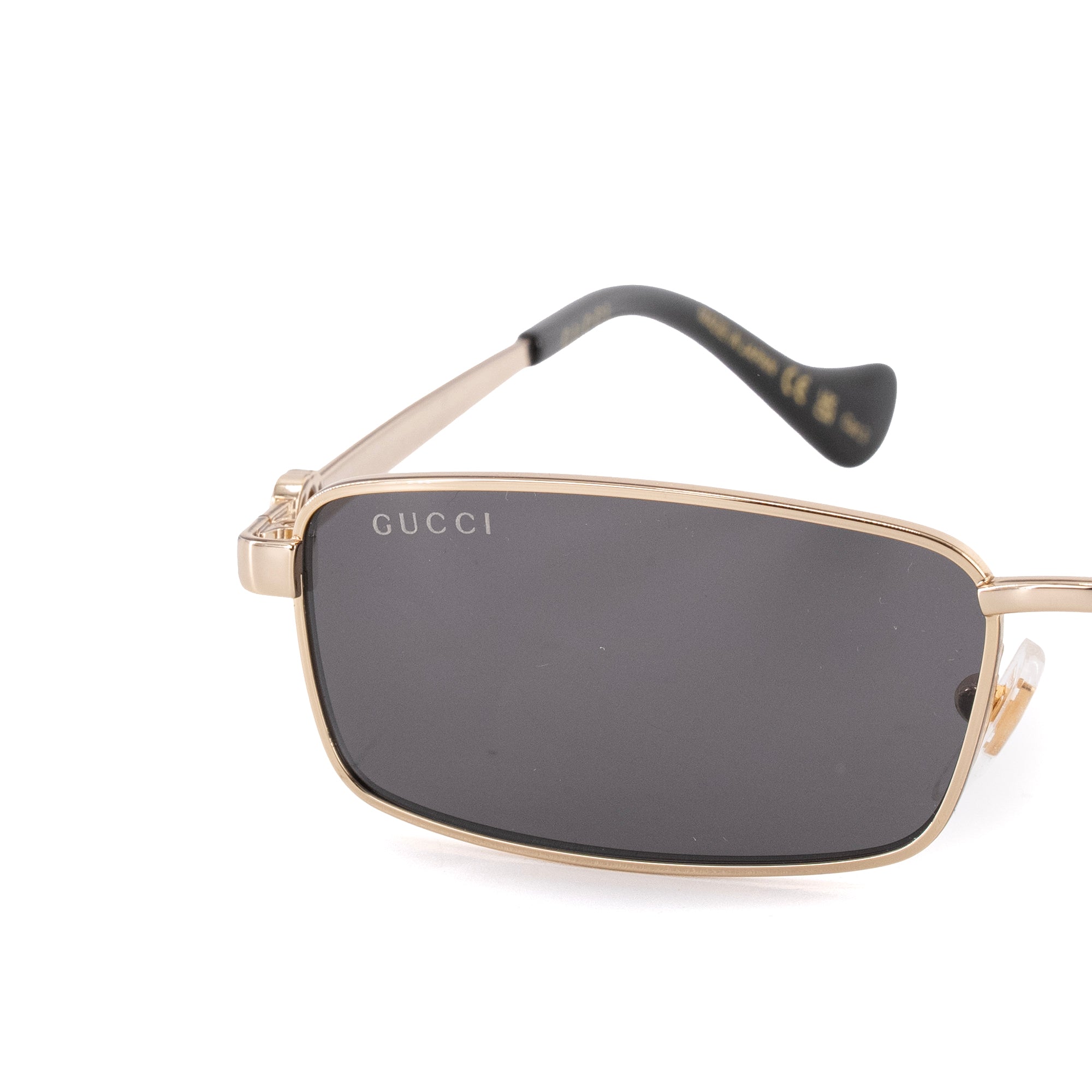 GUCCI - Lunettes de soleil GG1600S Gucci en métal champagne