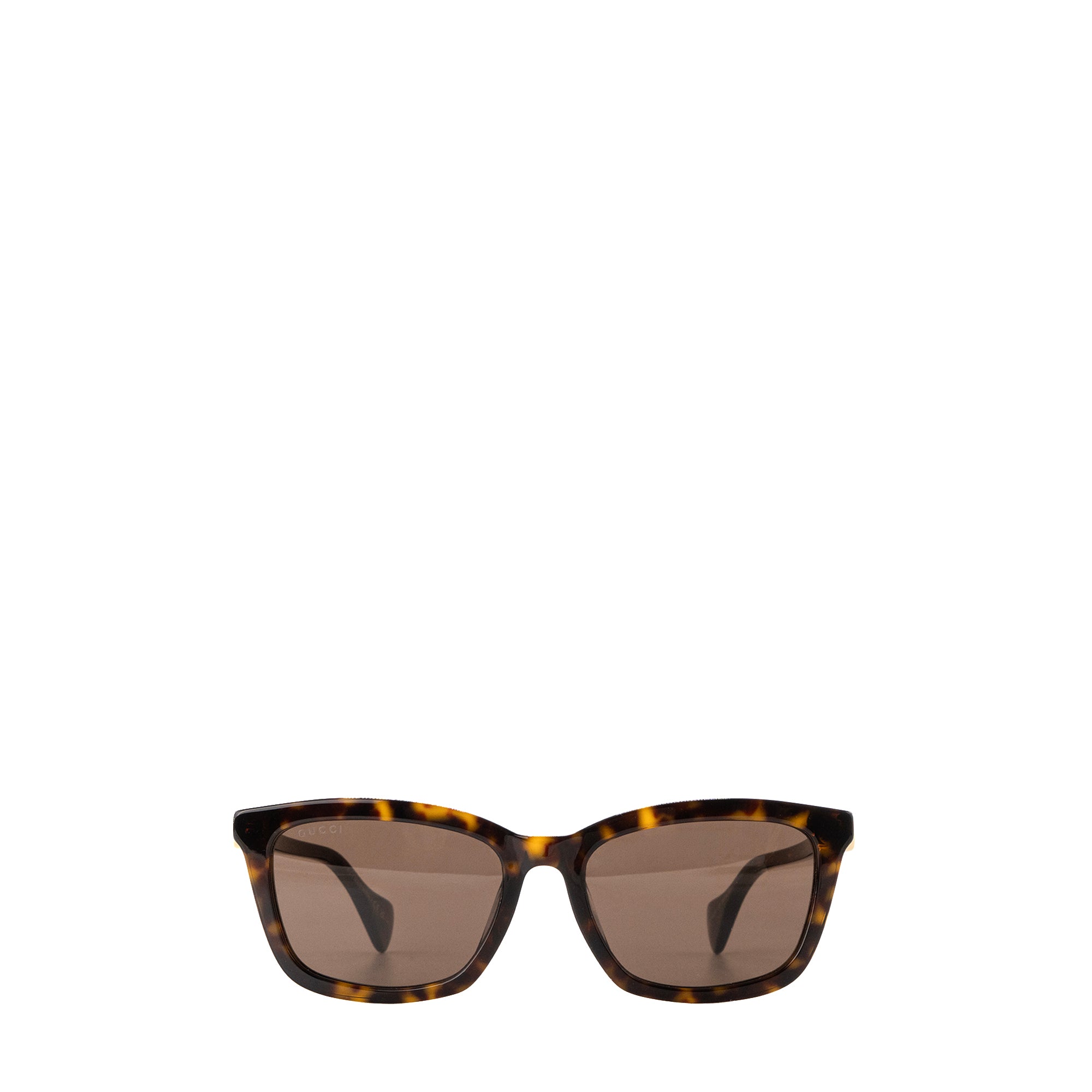GUCCI - Lunettes de soleil Gucci en acétate et écailles marron