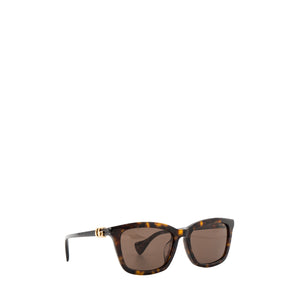 GUCCI - Lunettes de soleil Gucci en acétate et écailles marron