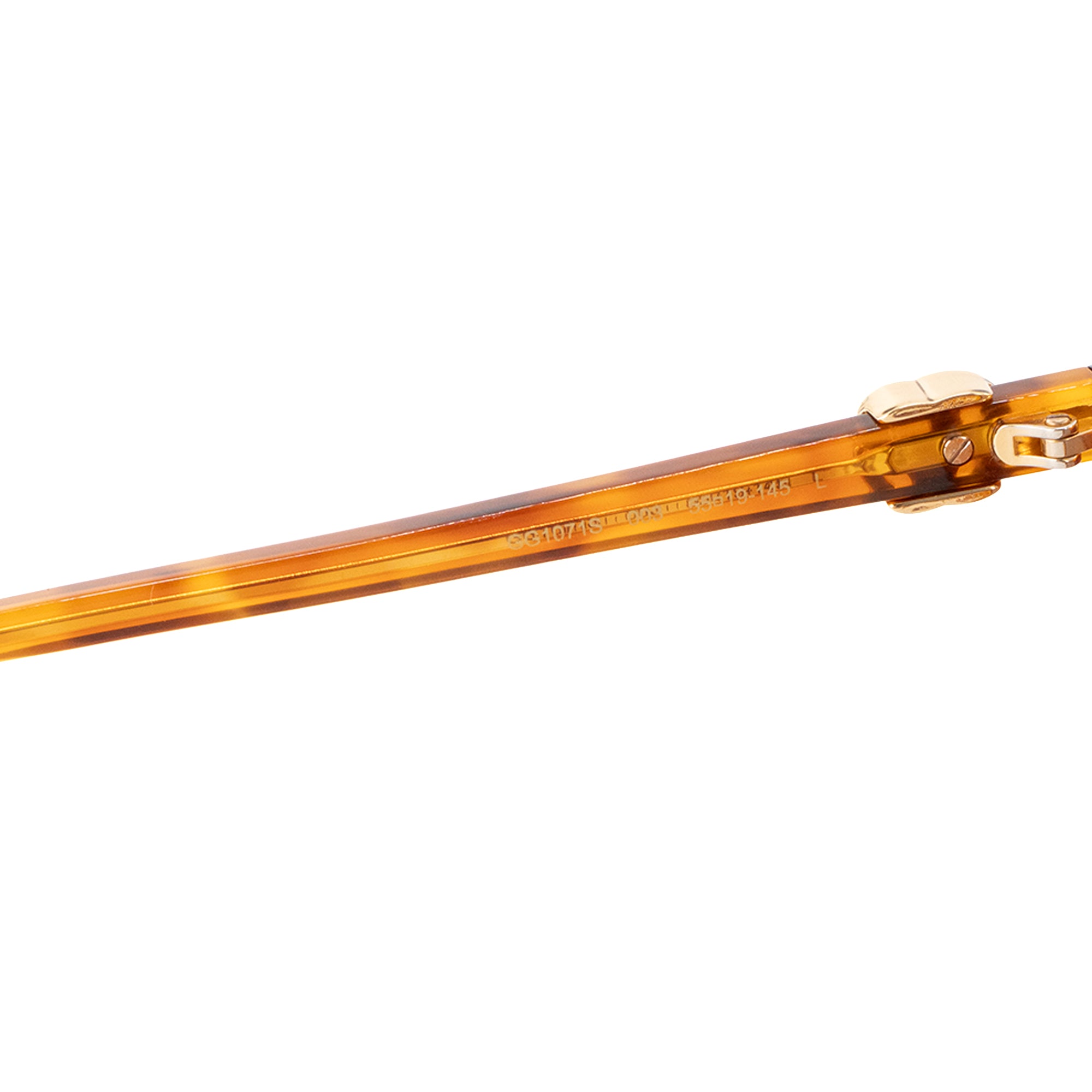 GUCCI - Lunettes de soleil Gucci en acétate marron et orange