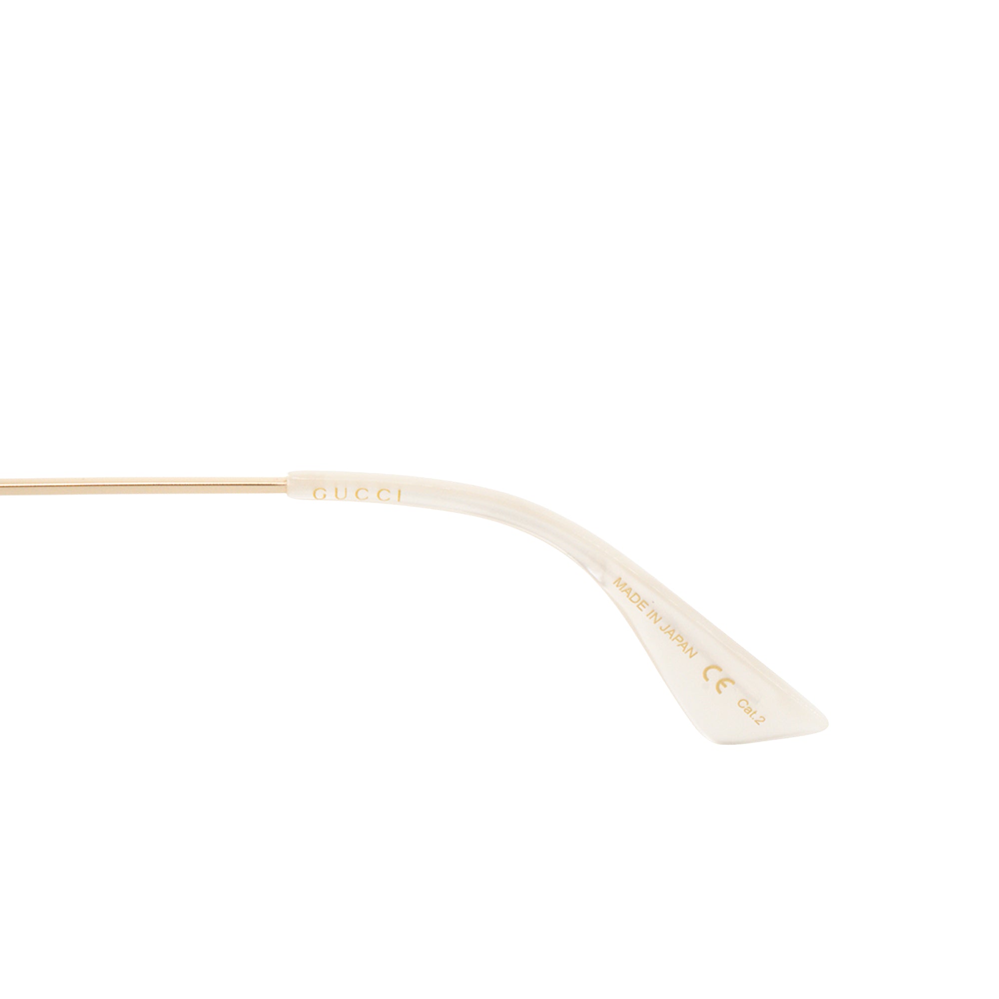 GUCCI - Lunettes de soleil Gucci en acétate noir et strass blanc