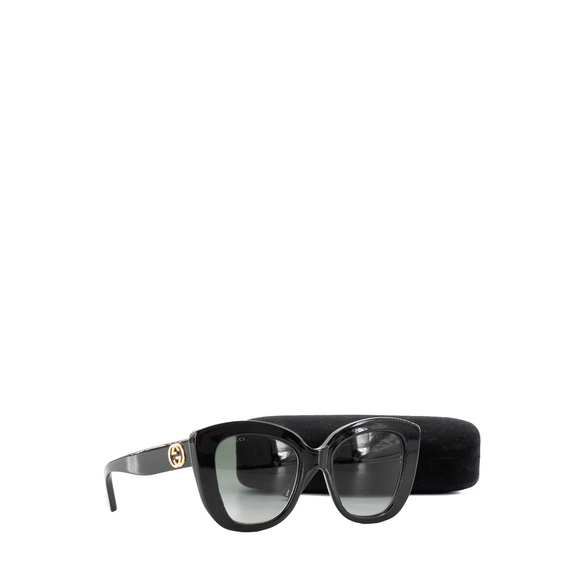 GUCCI - Lunettes de soleil Gucci en acétate noir