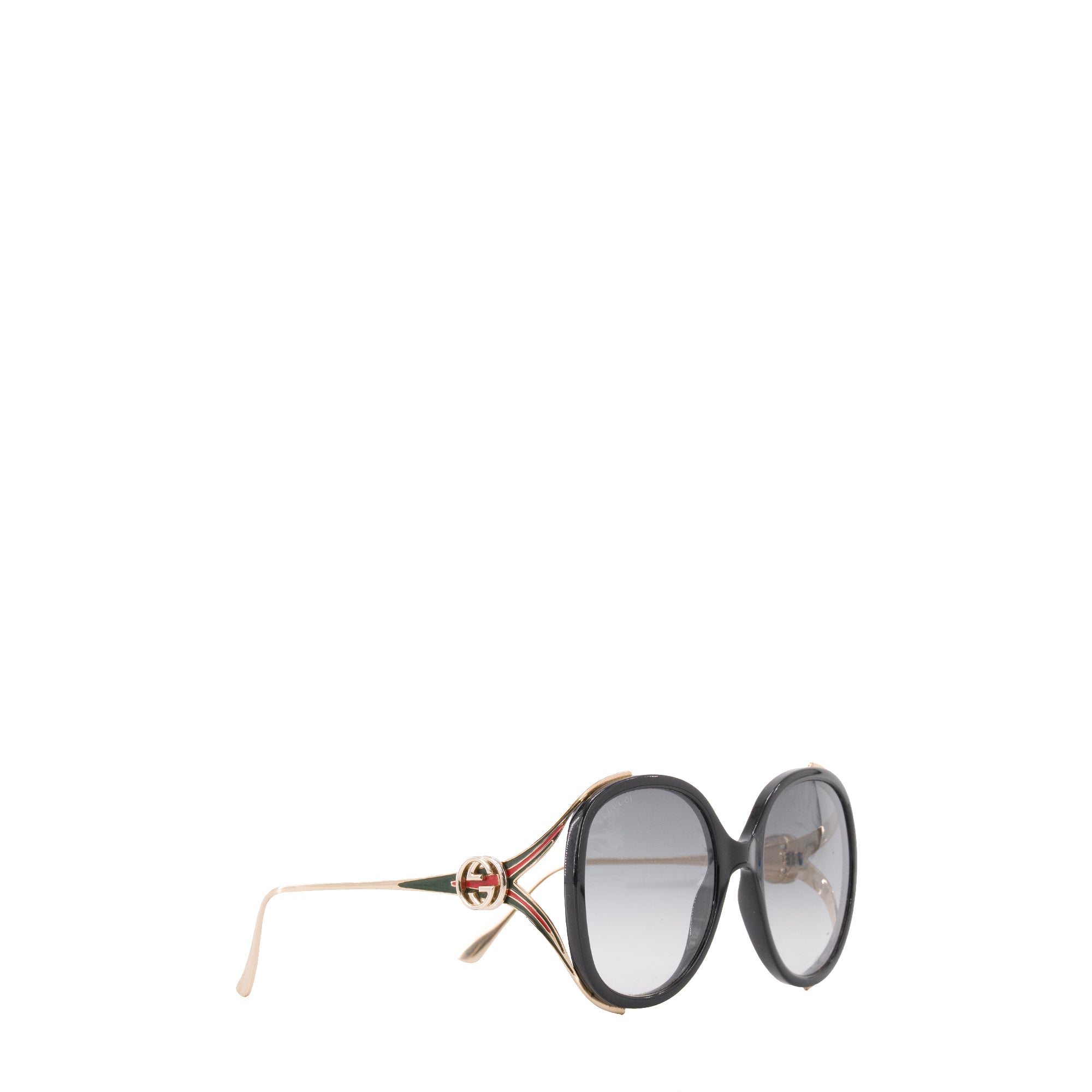 GUCCI - Lunettes de soleil Gucci en métal doré