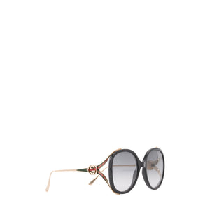 GUCCI - Lunettes de soleil Gucci en métal doré