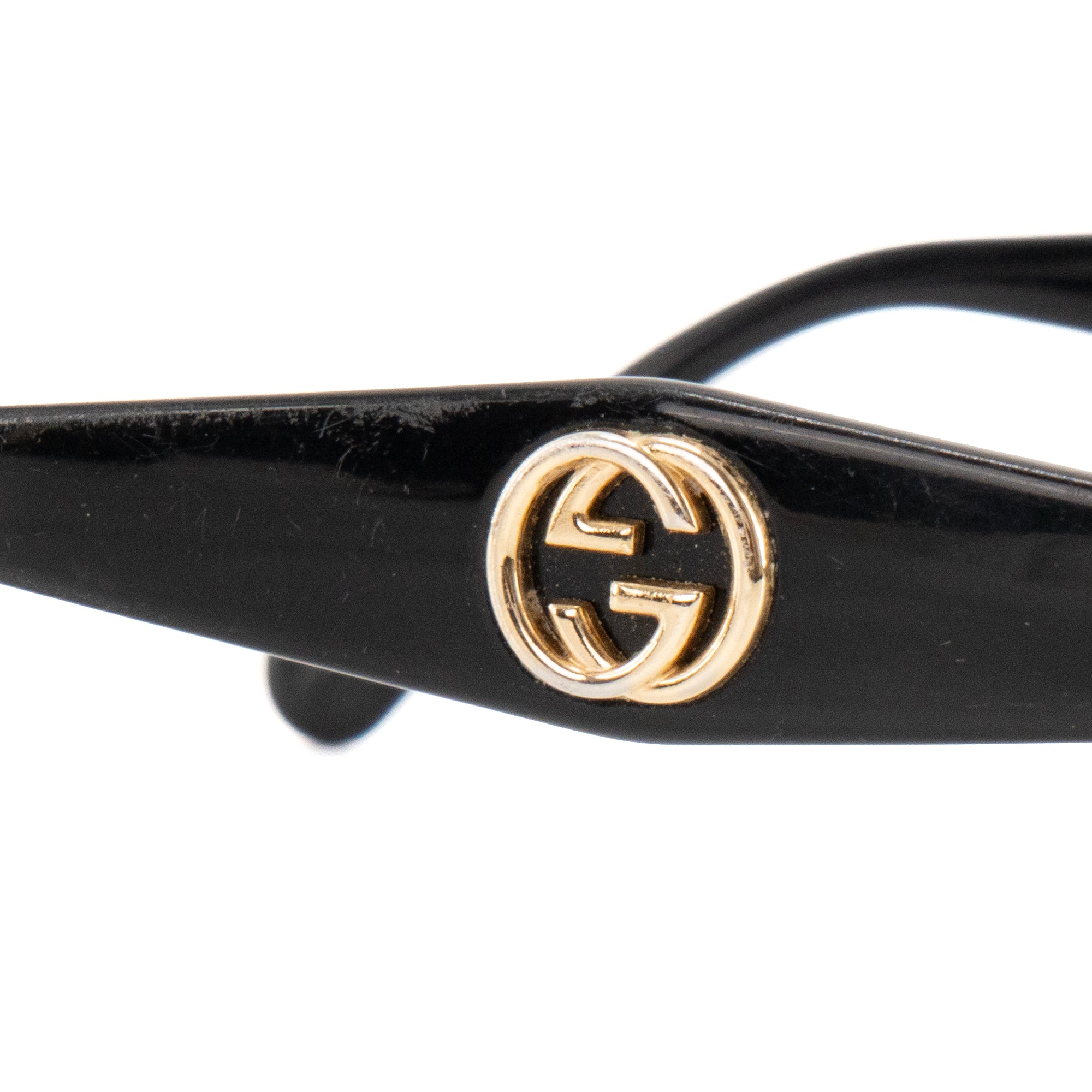 GUCCI - Lunettes de soleil rondes Gucci en acétate noir