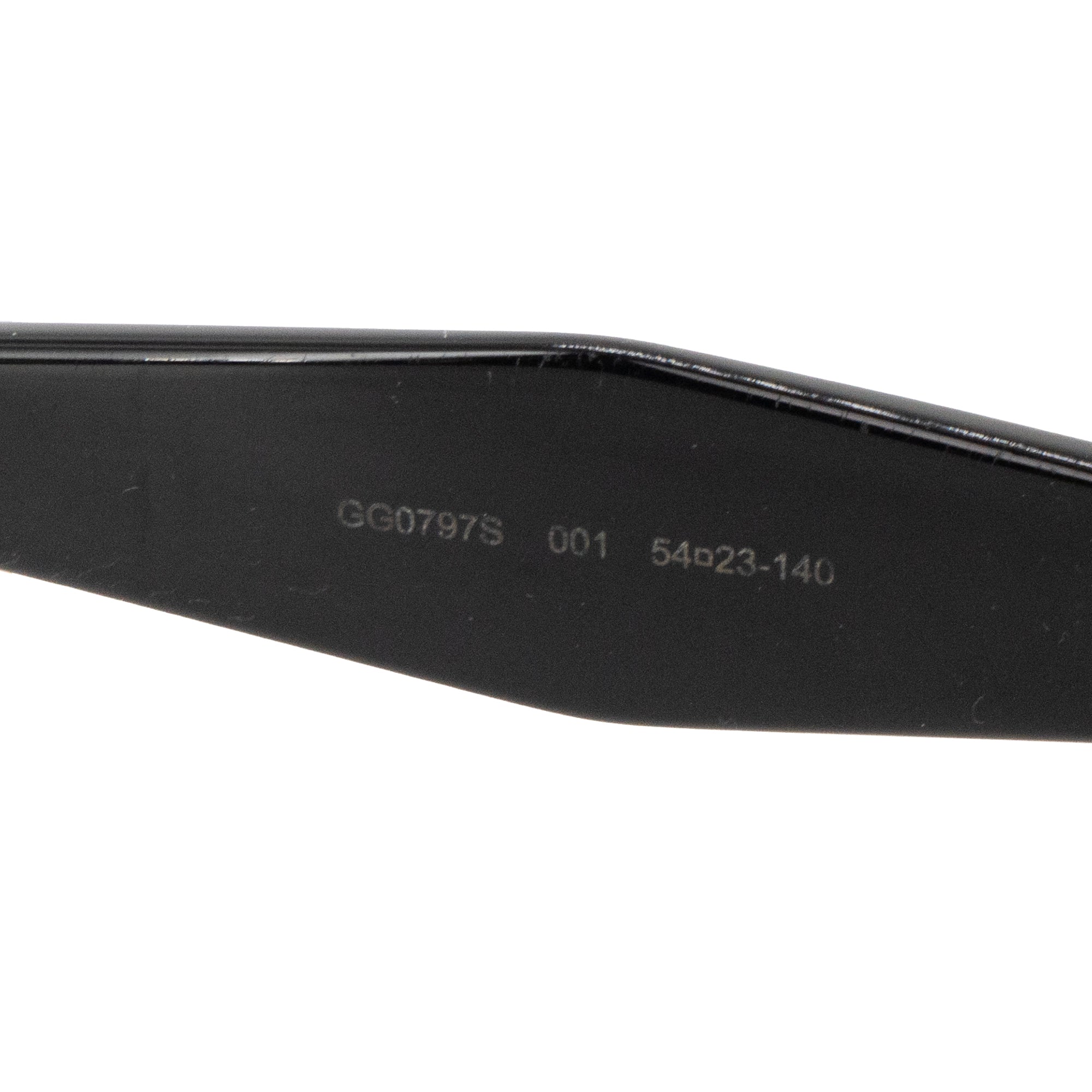 GUCCI - Lunettes de soleil rondes Gucci en acétate noir