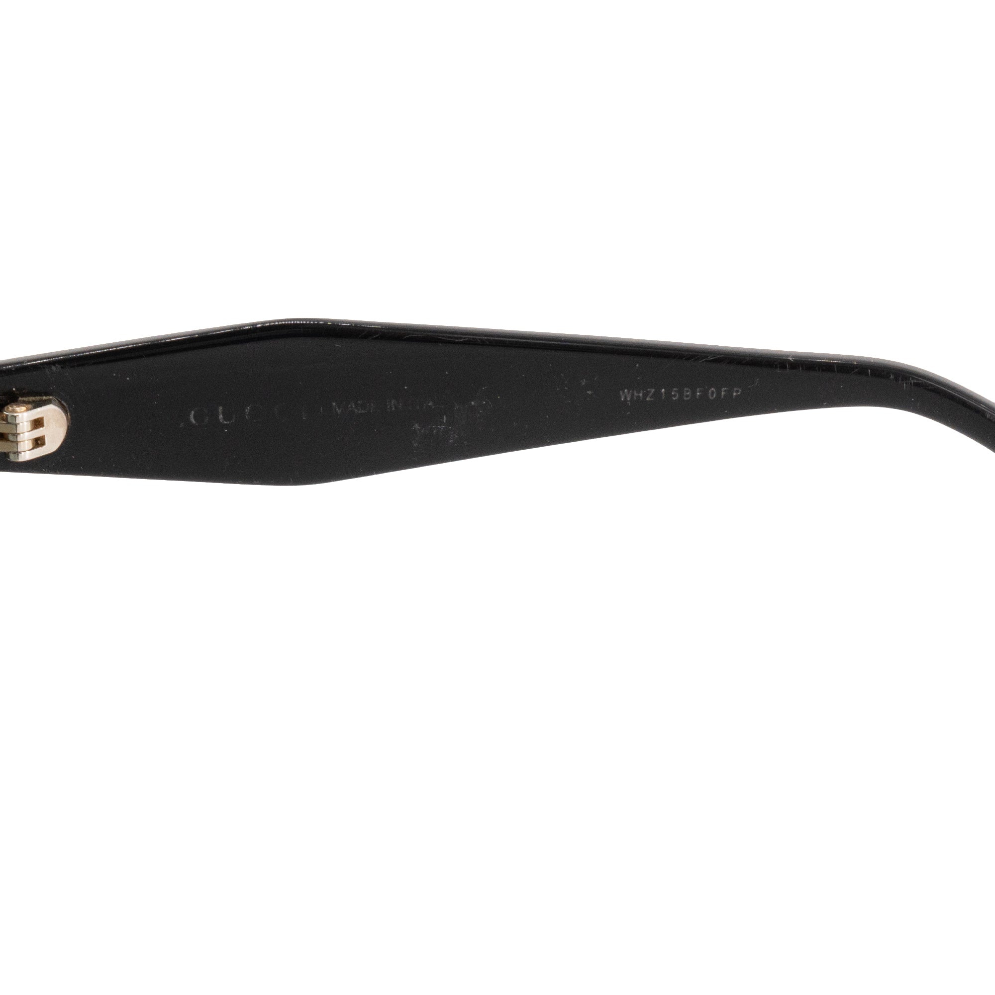 GUCCI - Lunettes de soleil rondes Gucci en acétate noir