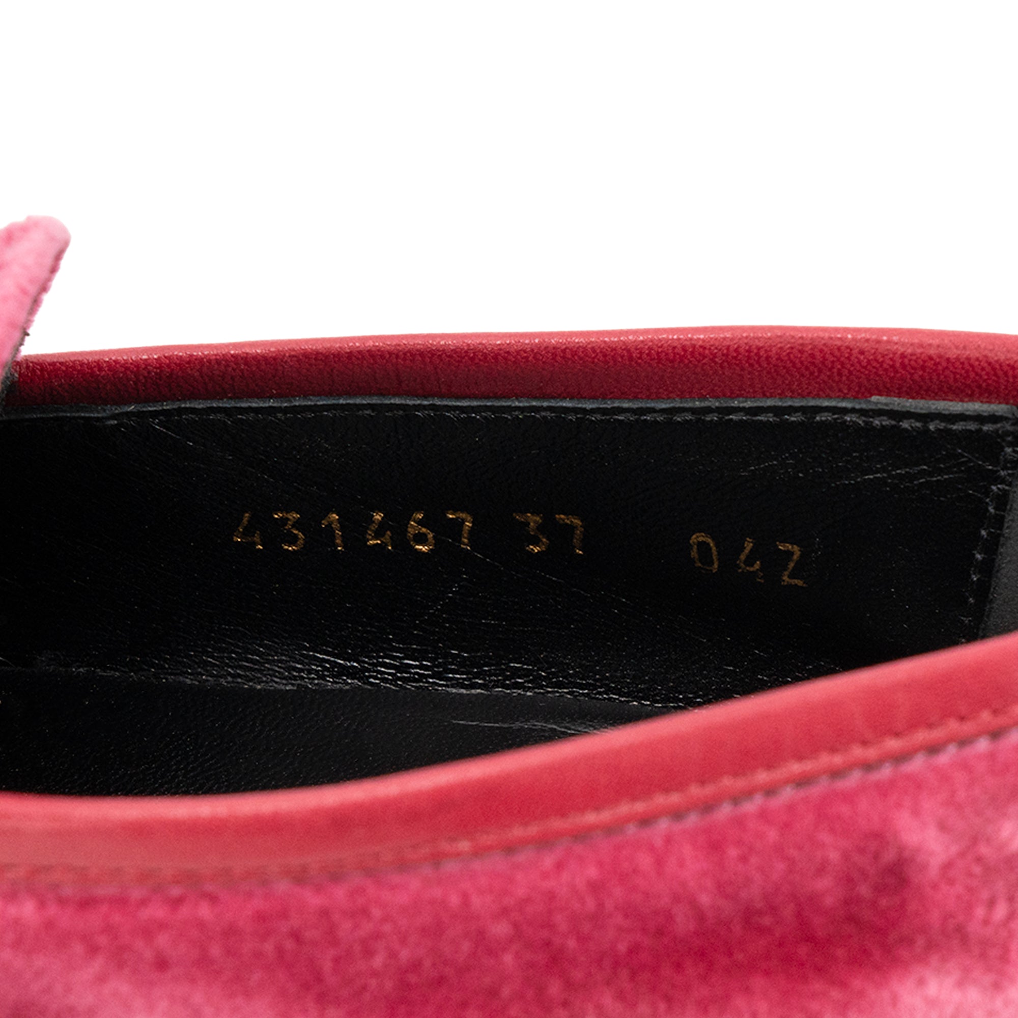 GUCCI - Jordaan loafers in burgundy leather (T37.5)