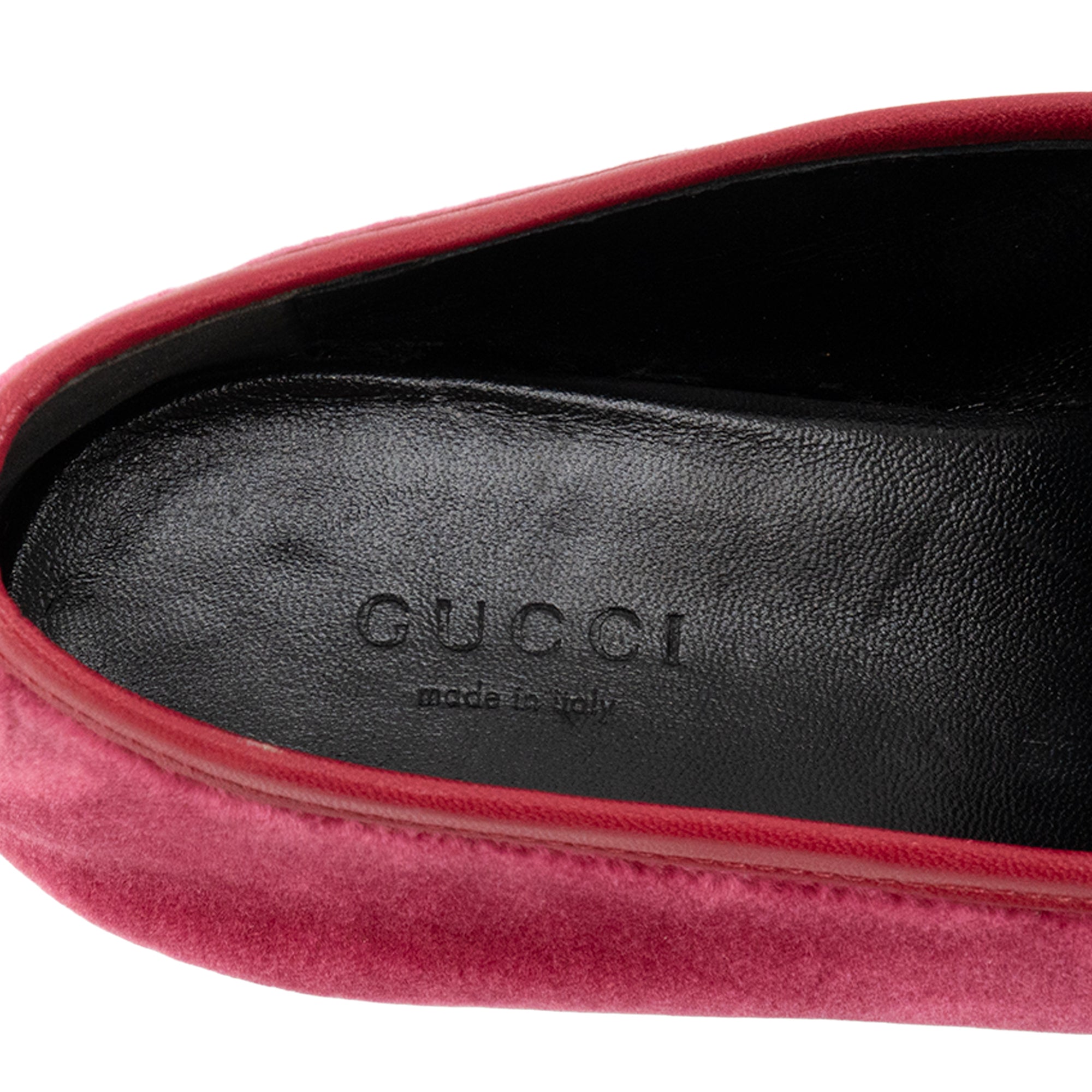 GUCCI - Jordaan loafers in burgundy leather (T37.5)