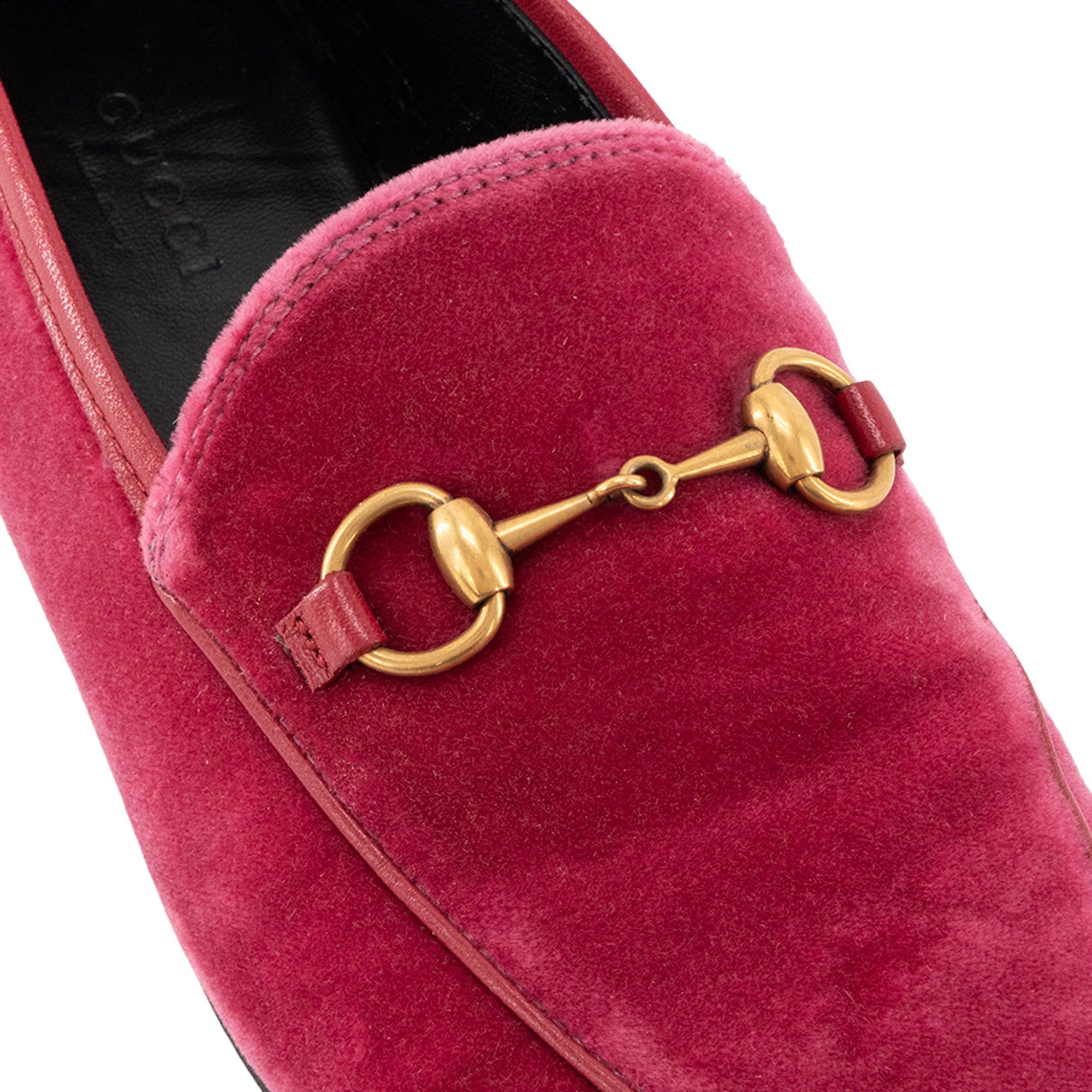 GUCCI - Jordaan loafers in burgundy leather (T37.5)