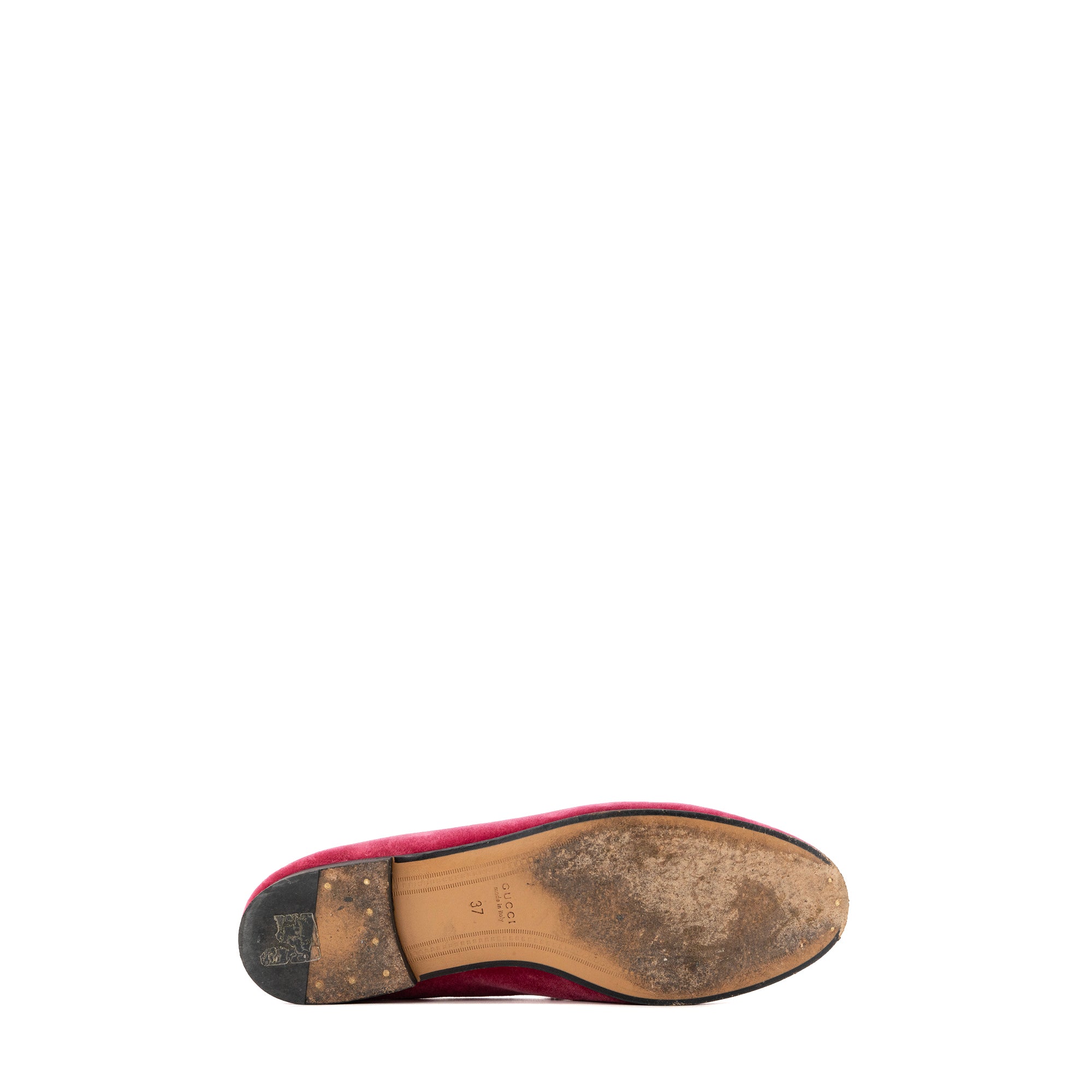GUCCI - Jordaan loafers in burgundy leather (T37.5)