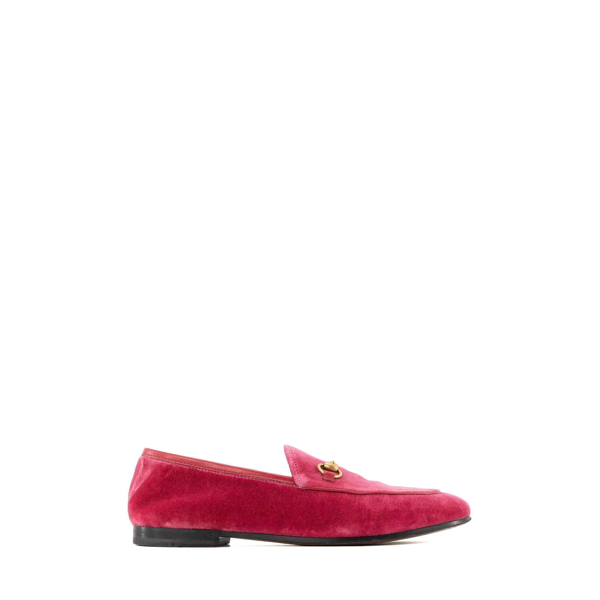 GUCCI - Jordaan loafers in burgundy leather (T37.5)