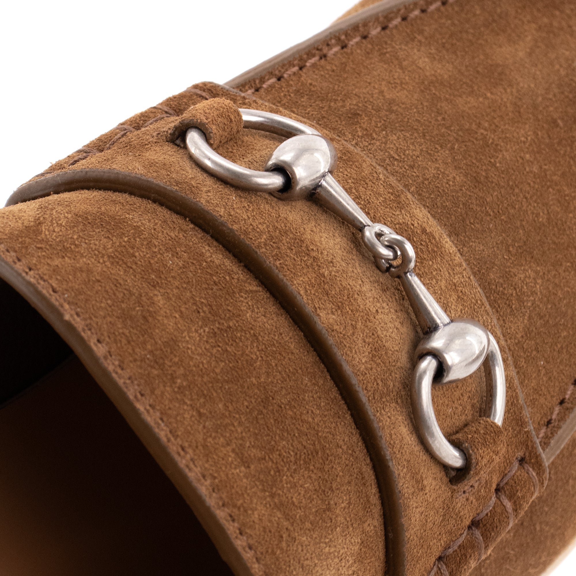GUCCI - Mocassins Mors Gucci en daim marron (T42)