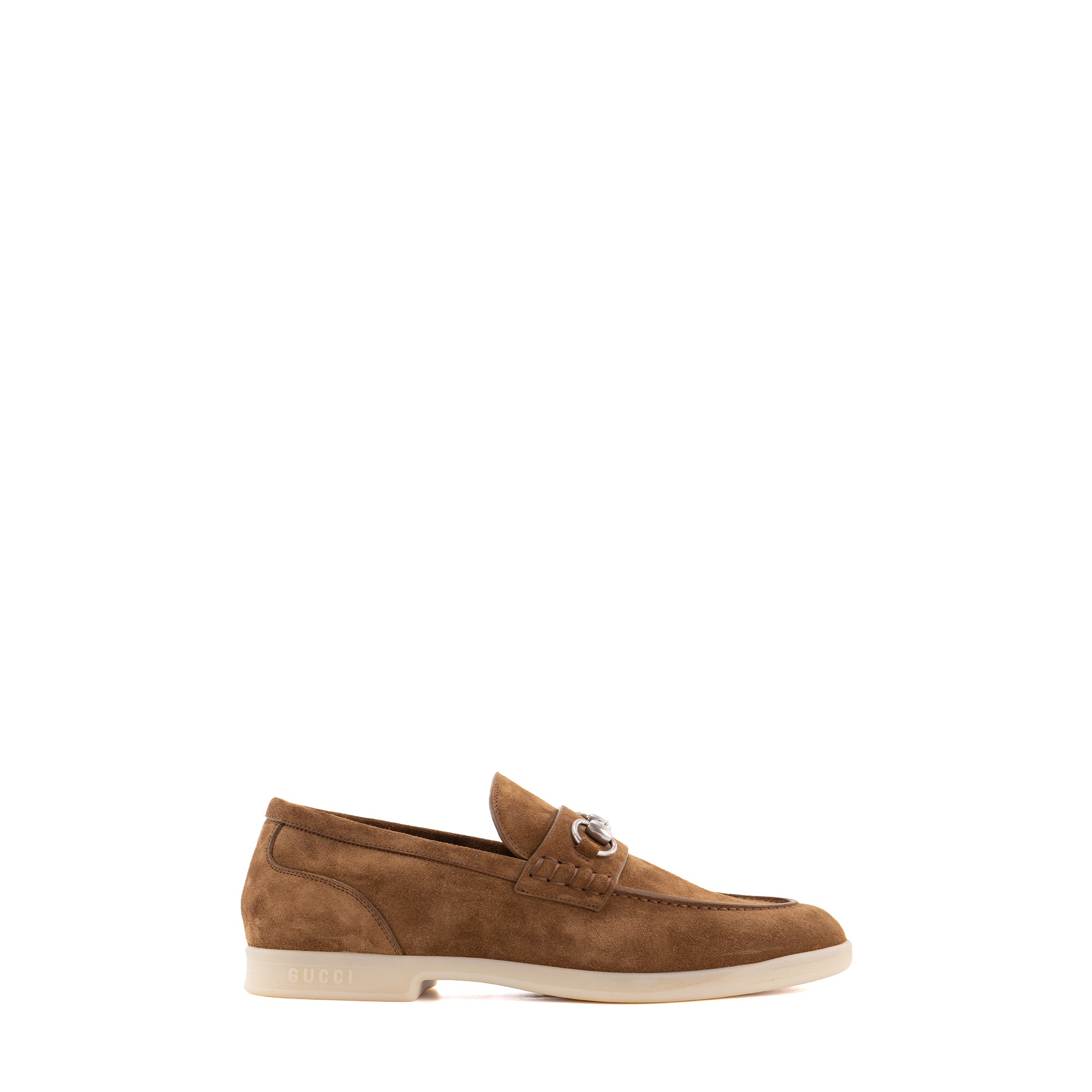 GUCCI - Mocassins Mors Gucci en daim marron (T42)