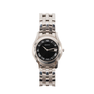 GUCCI - Montre 5550L Gucci en acier inoxydable argenté
