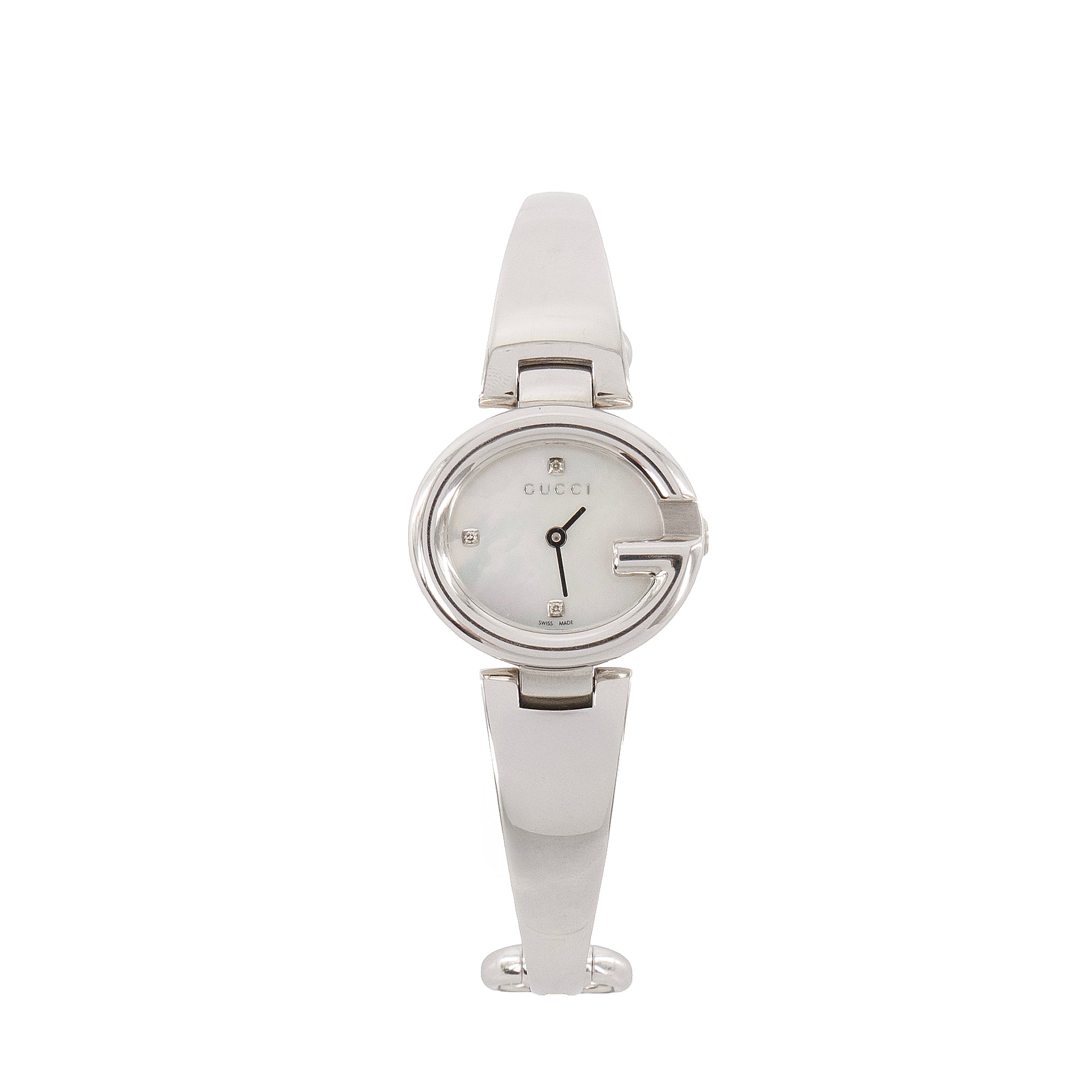 GUCCI - Montre Guccissima Gucci en métal argenté