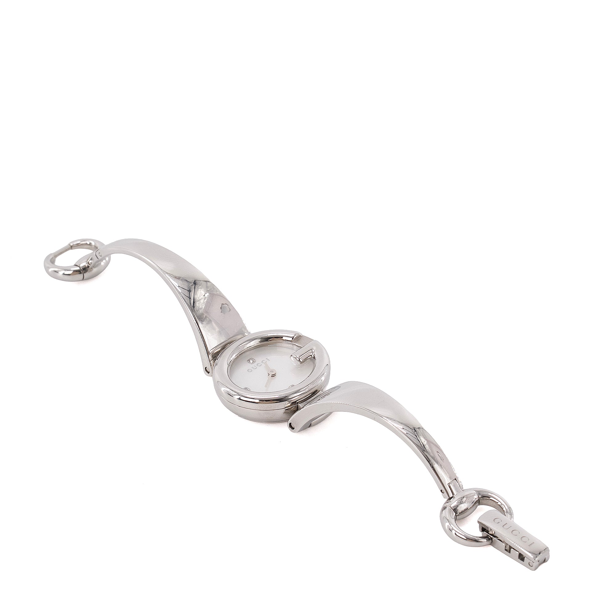 GUCCI - Montre Guccissima Gucci en métal argenté