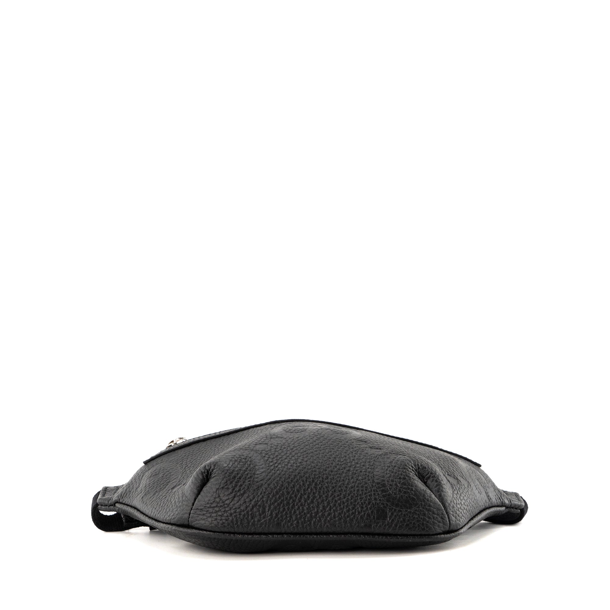 GUCCI - Pochette banane Gucci en cuir grainé jumbo noir