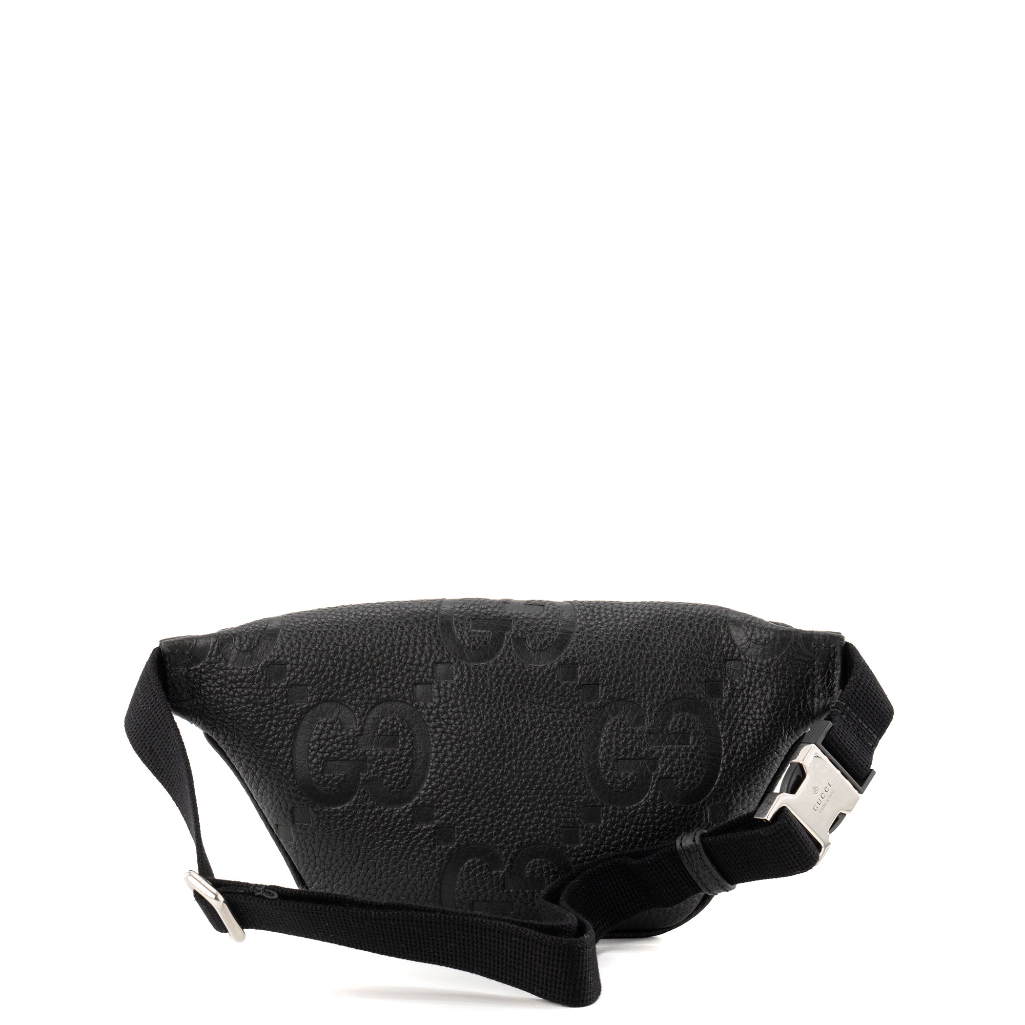 GUCCI - Pochette banane Gucci en cuir grainé jumbo noir