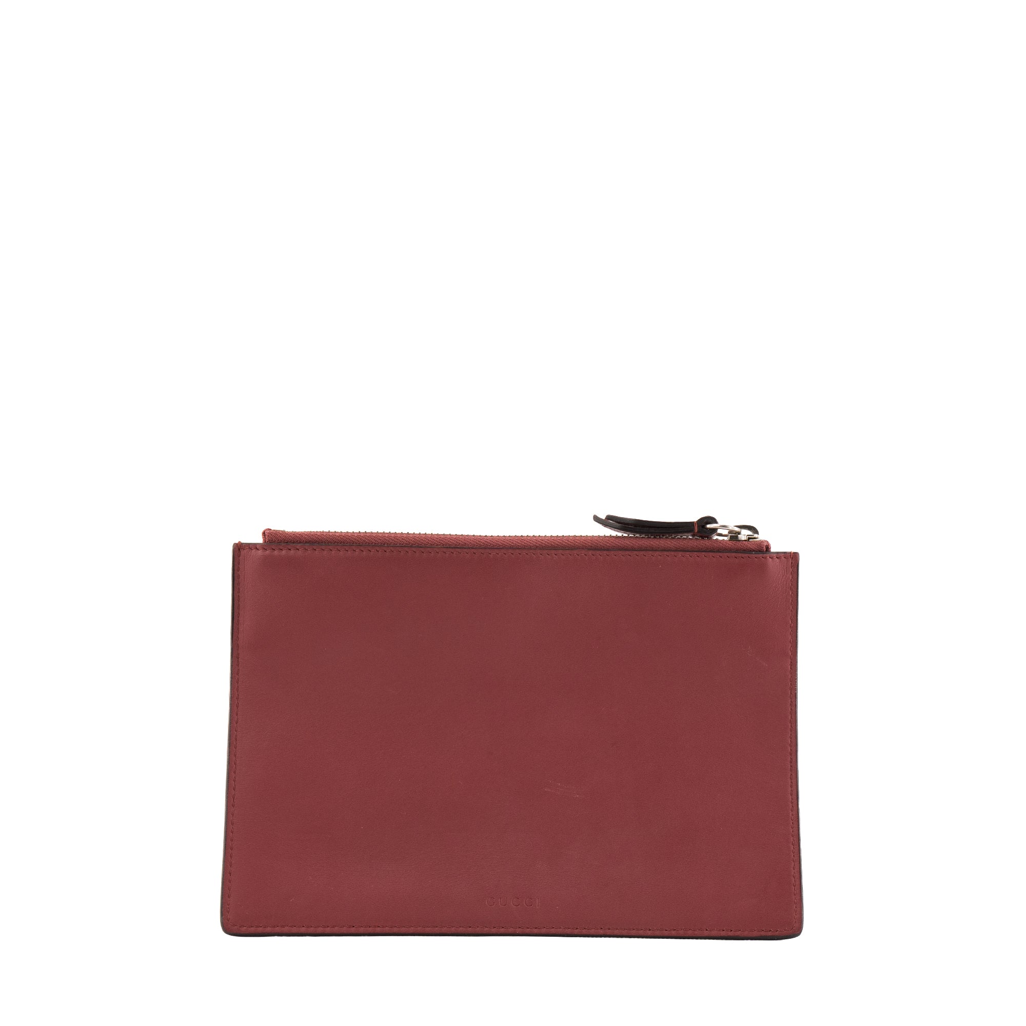 GUCCI - Pochette Blossom Gucci en toile enduite et cuir rose