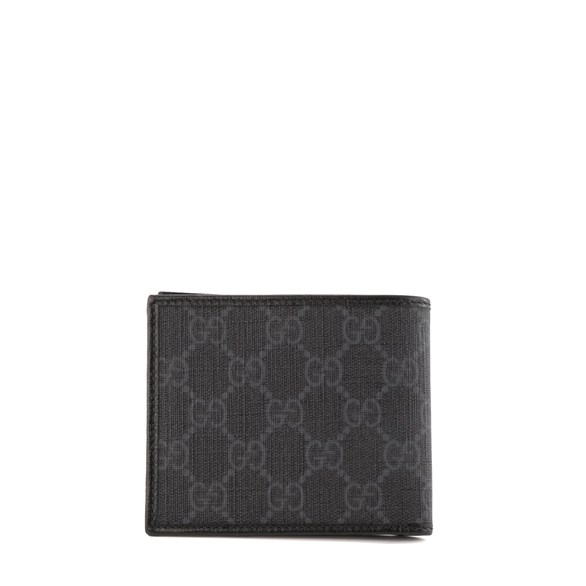 GUCCI - Portefeuille GG Gucci en toile enduite monogrammée grise