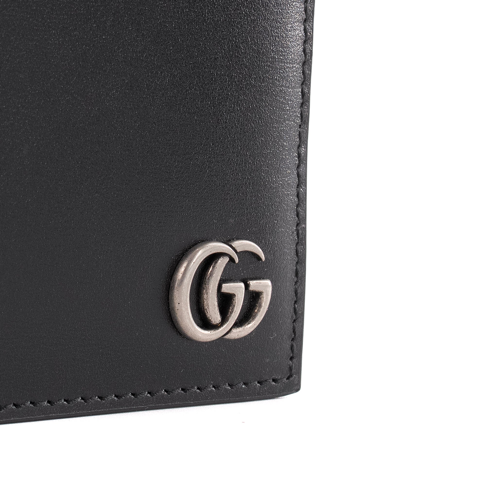 GUCCI - Portefeuille GG Marmont Gucci en cuir noir