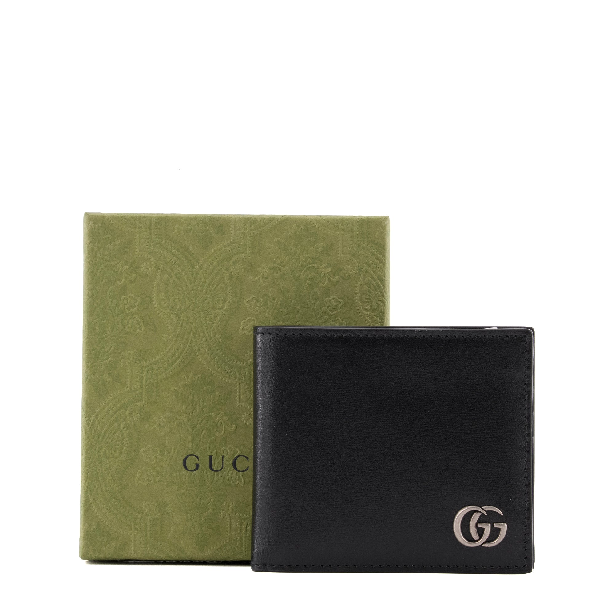 GUCCI - Portefeuille GG Marmont Gucci en cuir noir