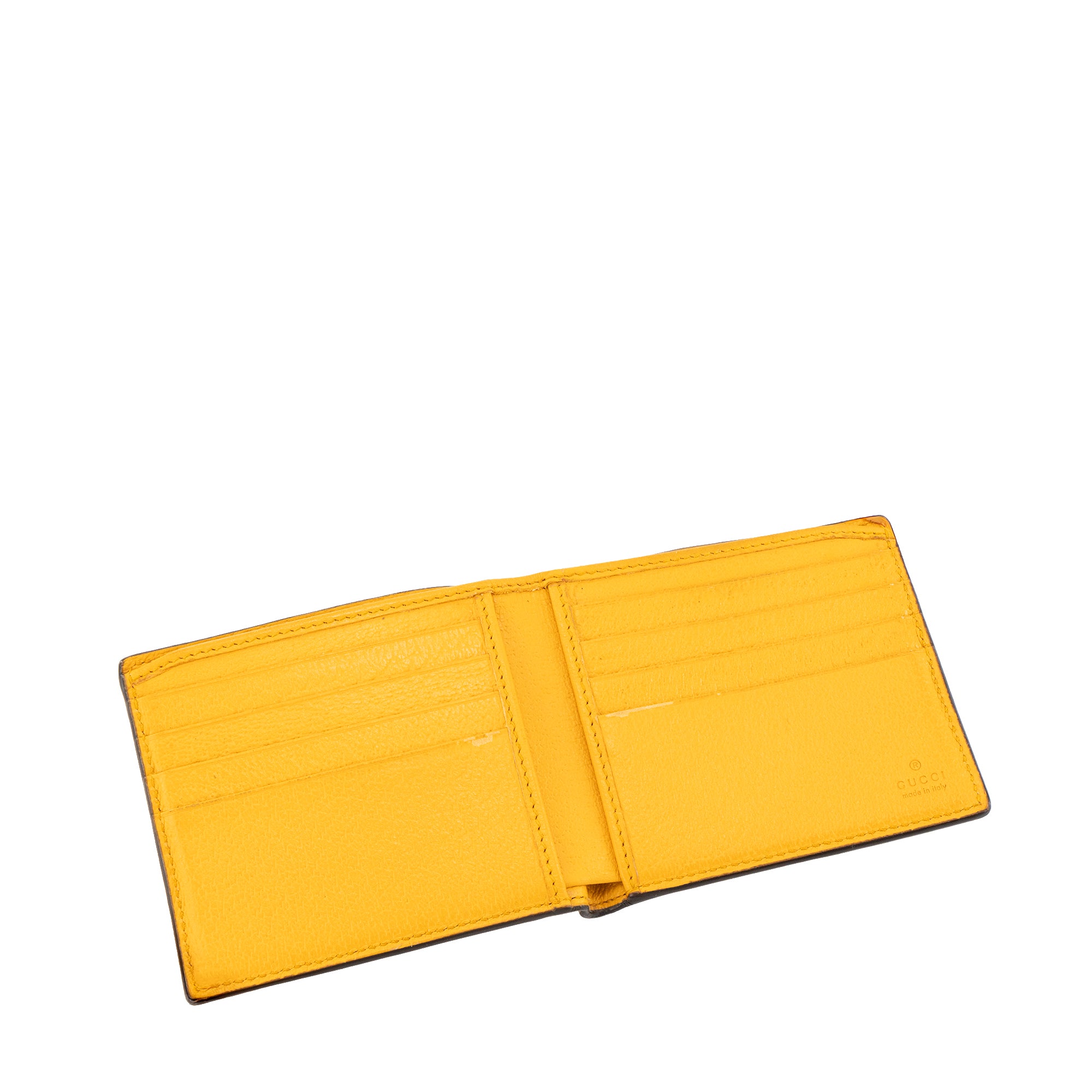 GUCCI - Portefeuille Neo Gucci en toile enduite monogrammée marron