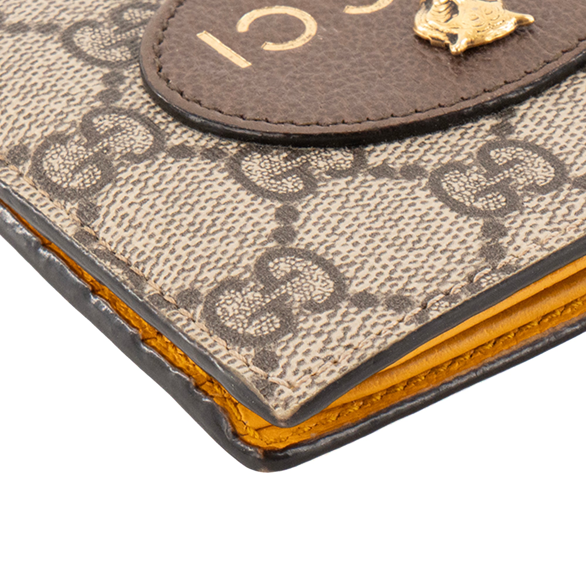 GUCCI - Portefeuille Neo Gucci en toile enduite monogrammée marron