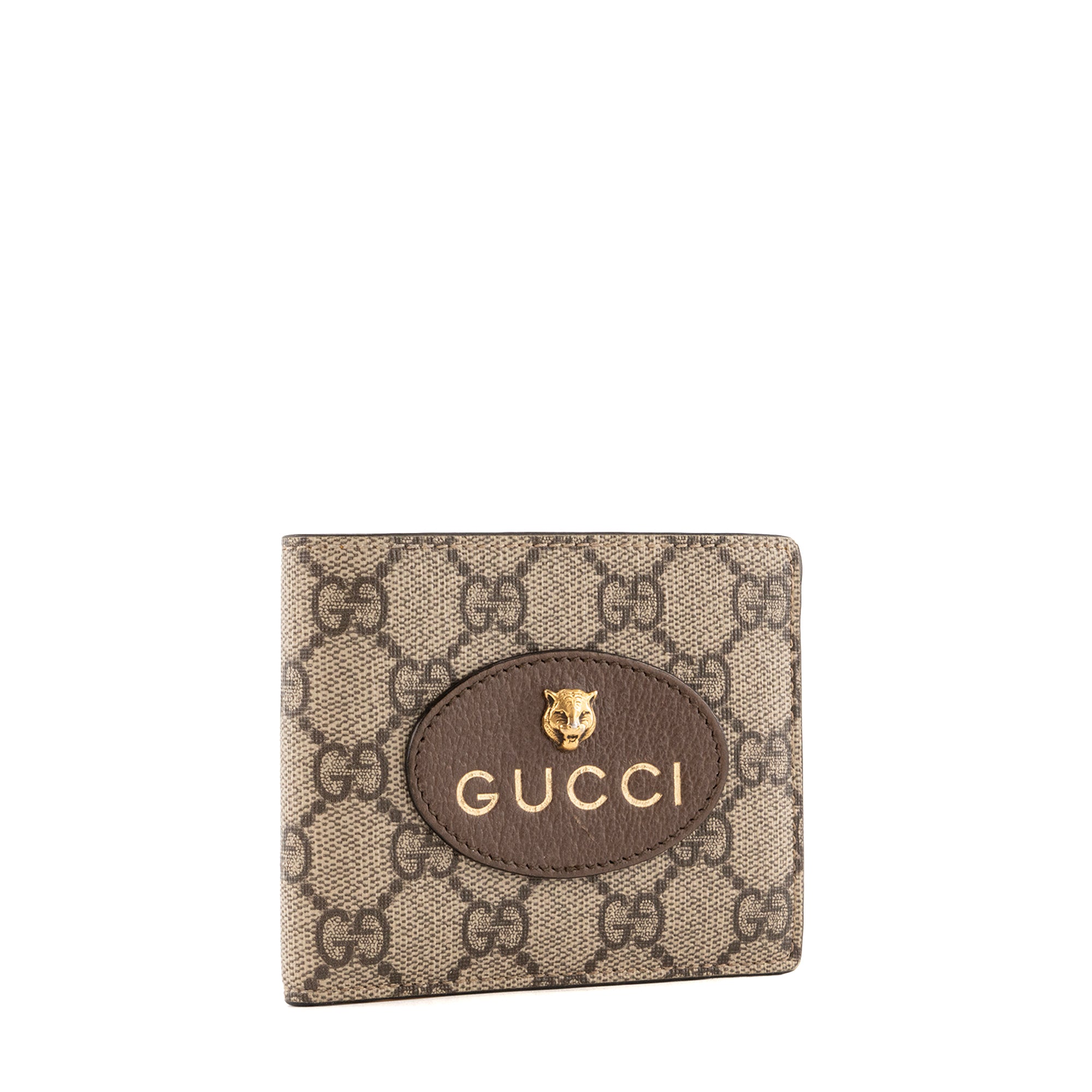 GUCCI - Portefeuille Neo Gucci en toile enduite monogrammée marron